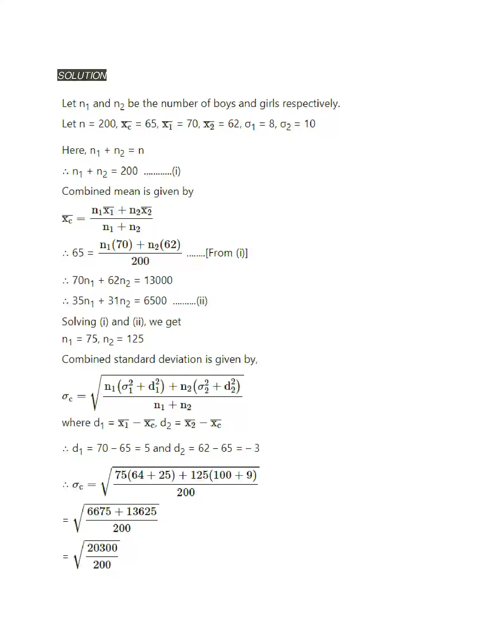 Maharashtra Board Class 11th Mathematics & Statistics - 2 Measures of Dispersion Solution 51