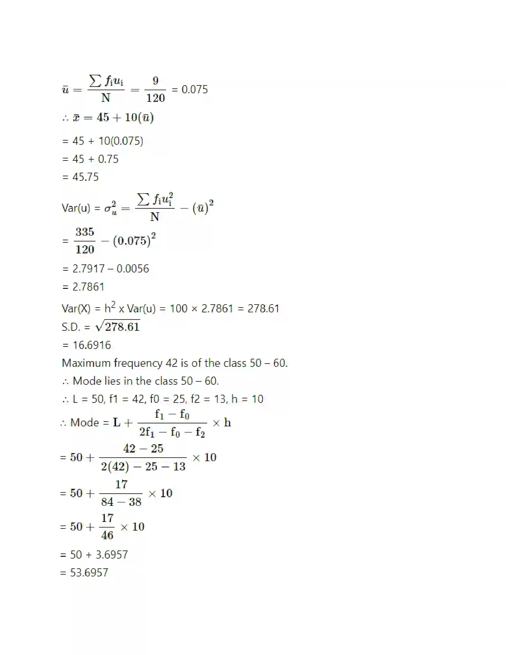 Maharashtra Board Class 11th Mathematics & Statistics - 2 Skewness Solution 19