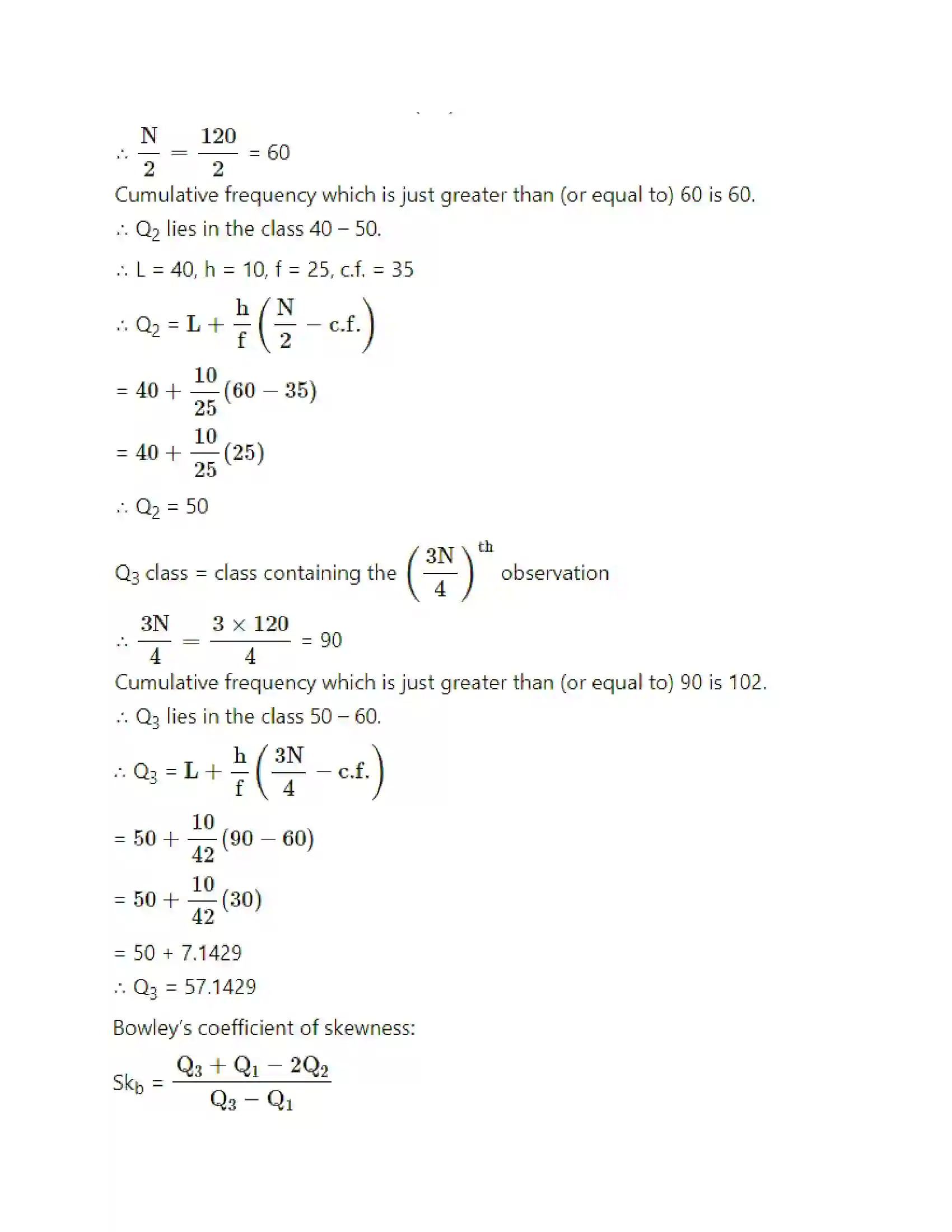 Maharashtra Board Class 11th Mathematics & Statistics - 2 Skewness Solution 22