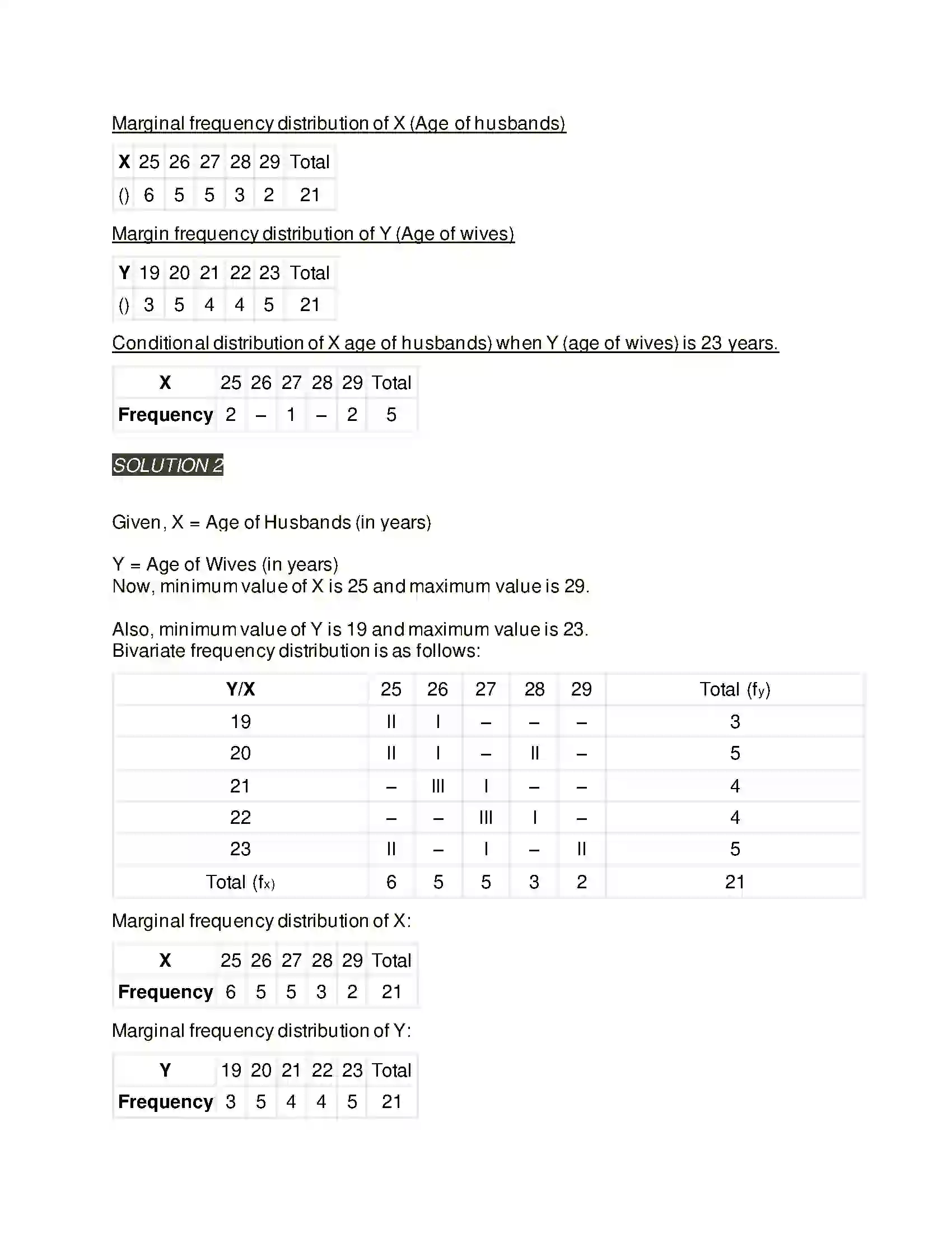 Maharashtra Board Class 11th Mathematics & Statistics - 2 Bivariate Frequency Distribution & Chi Square Statistic Solution 6