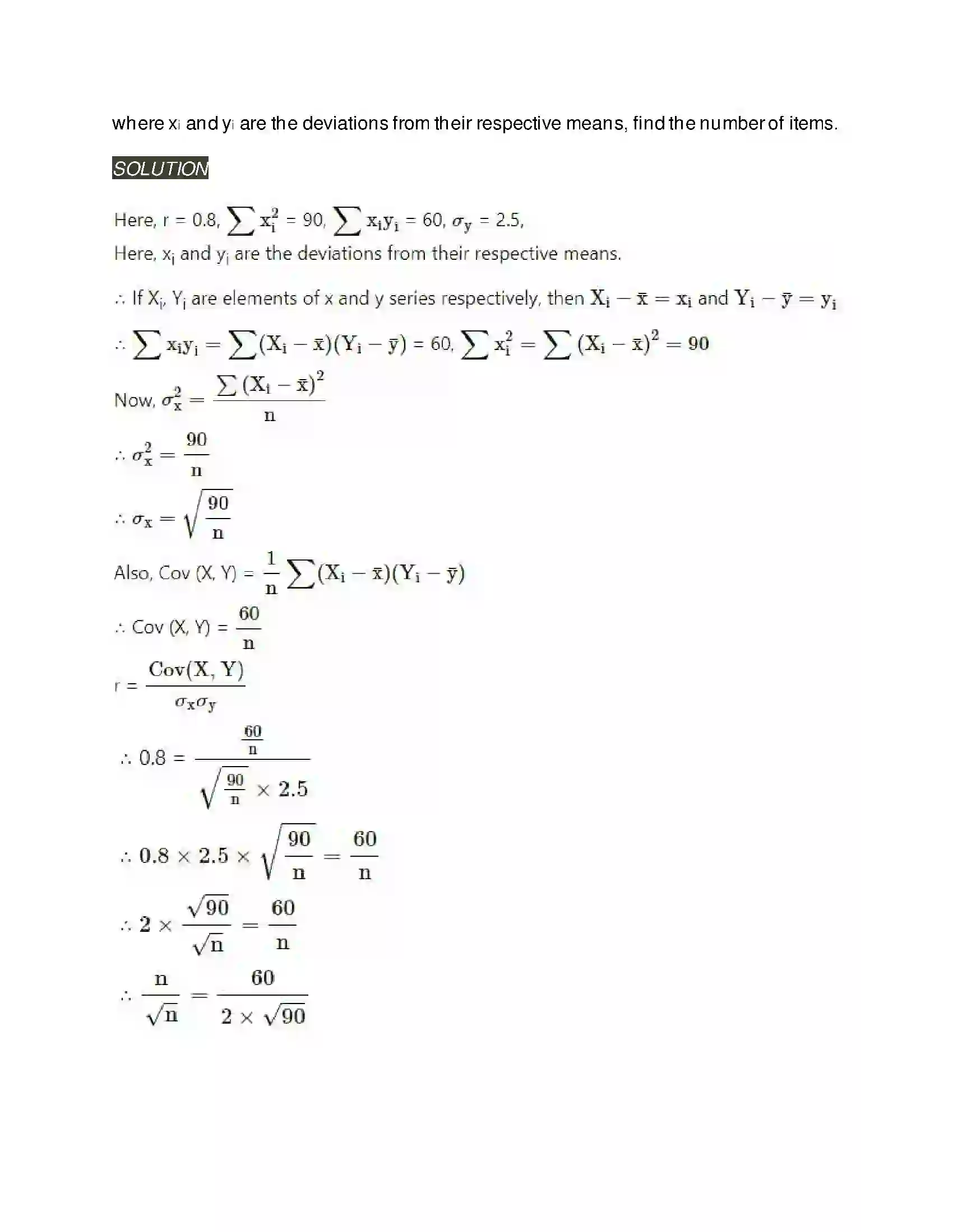 Maharashtra Board Class 11th Mathematics & Statistics - 2 Correlation Solution 14