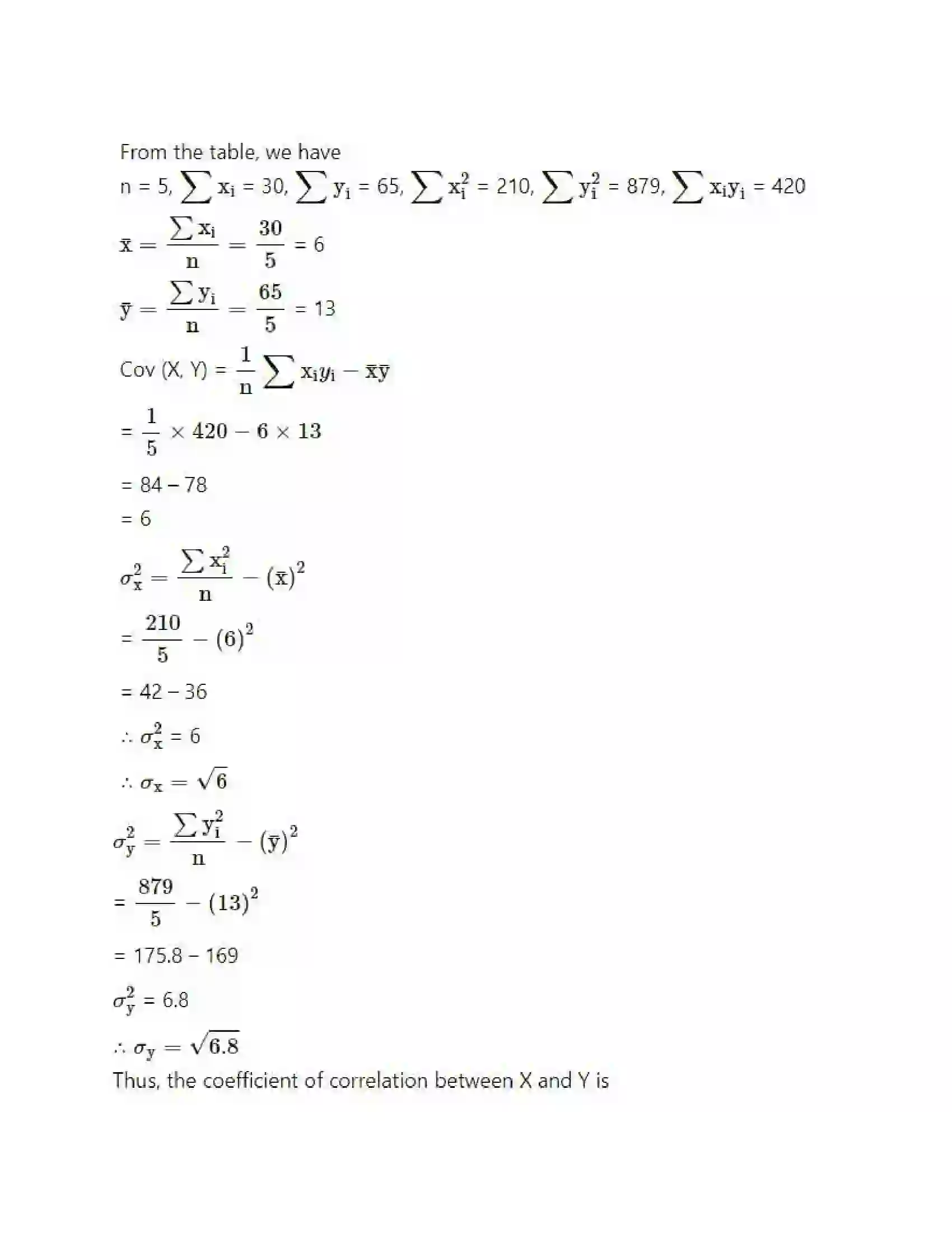 Maharashtra Board Class 11th Mathematics & Statistics - 2 Correlation Solution 16