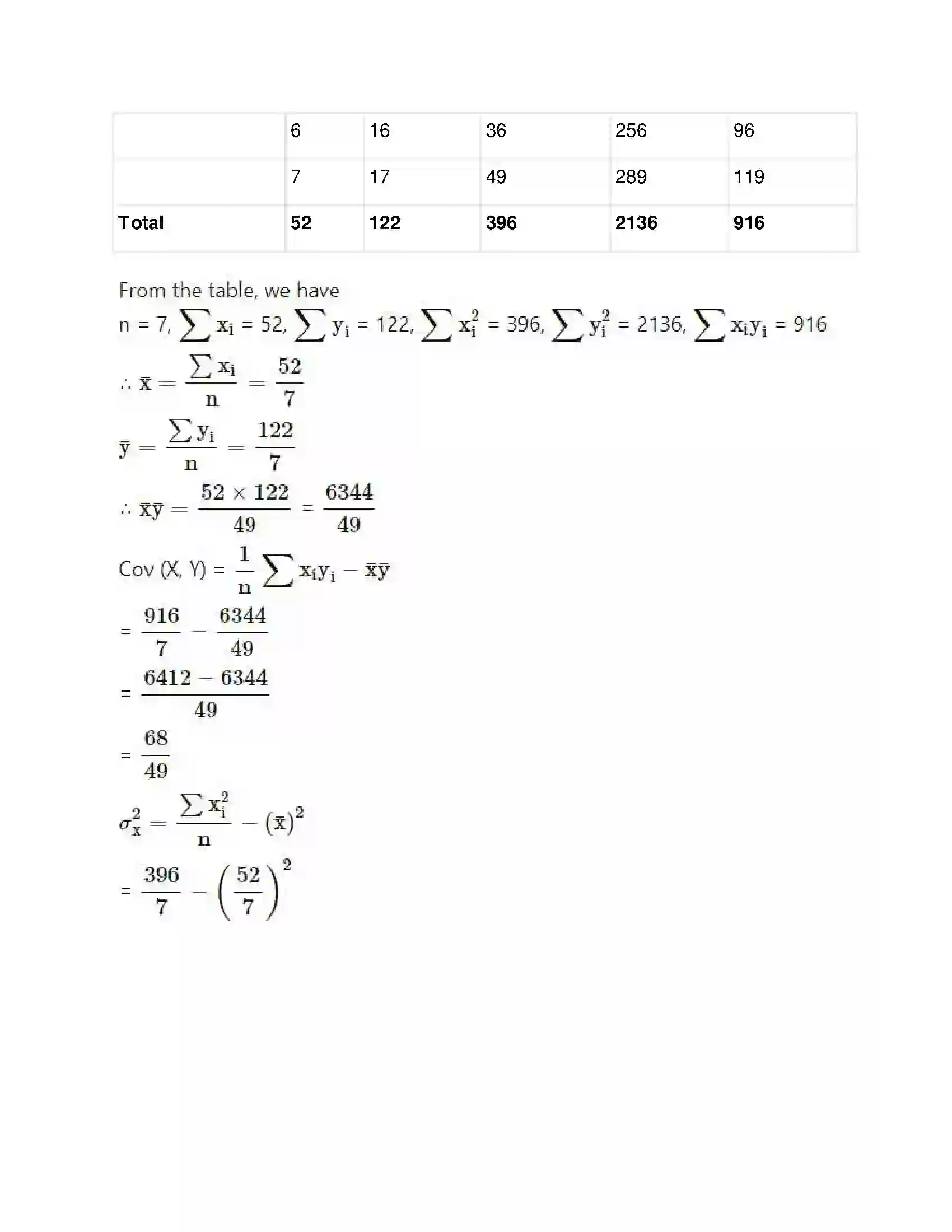 Maharashtra Board Class 11th Mathematics & Statistics - 2 Correlation Solution 20