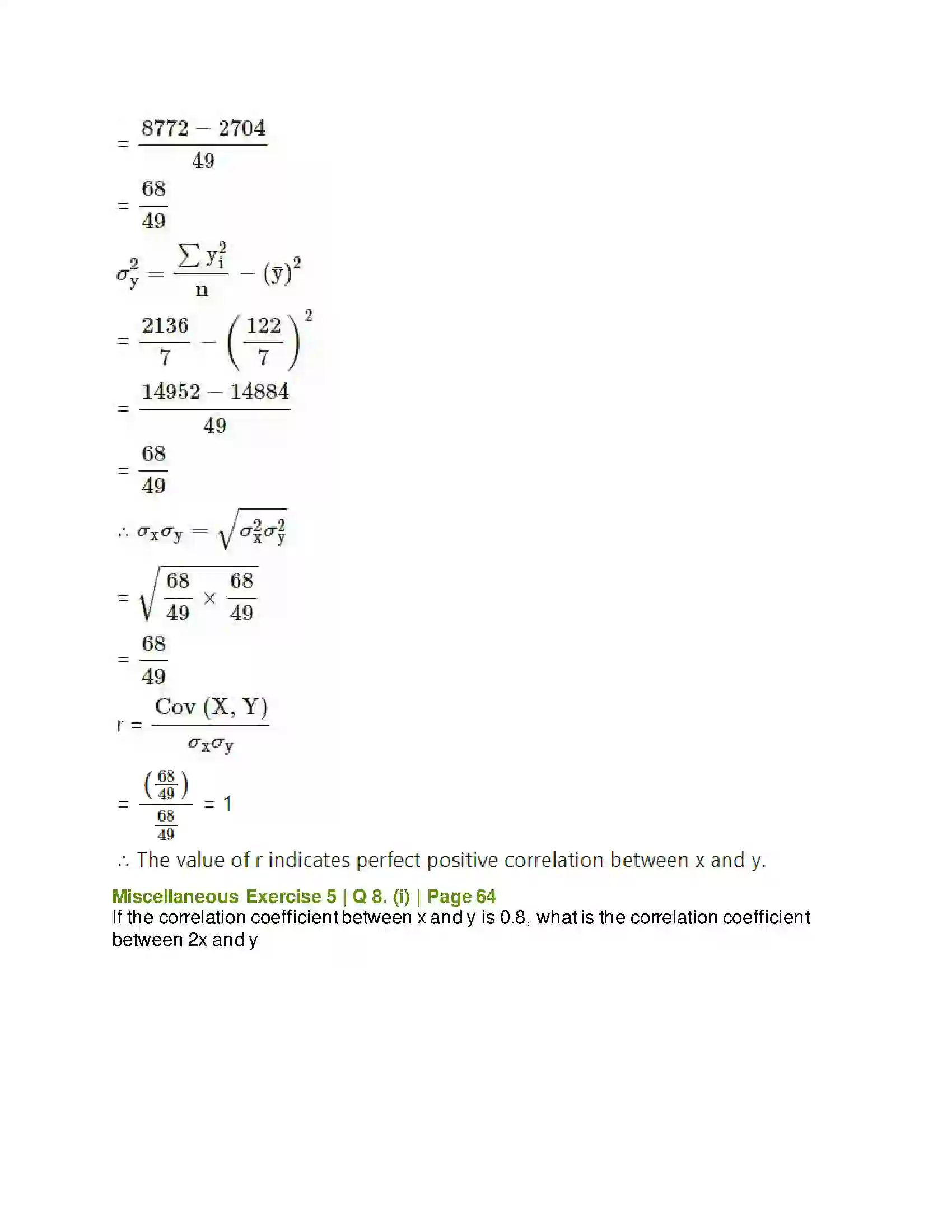 Maharashtra Board Class 11th Mathematics & Statistics - 2 Correlation Solution 21