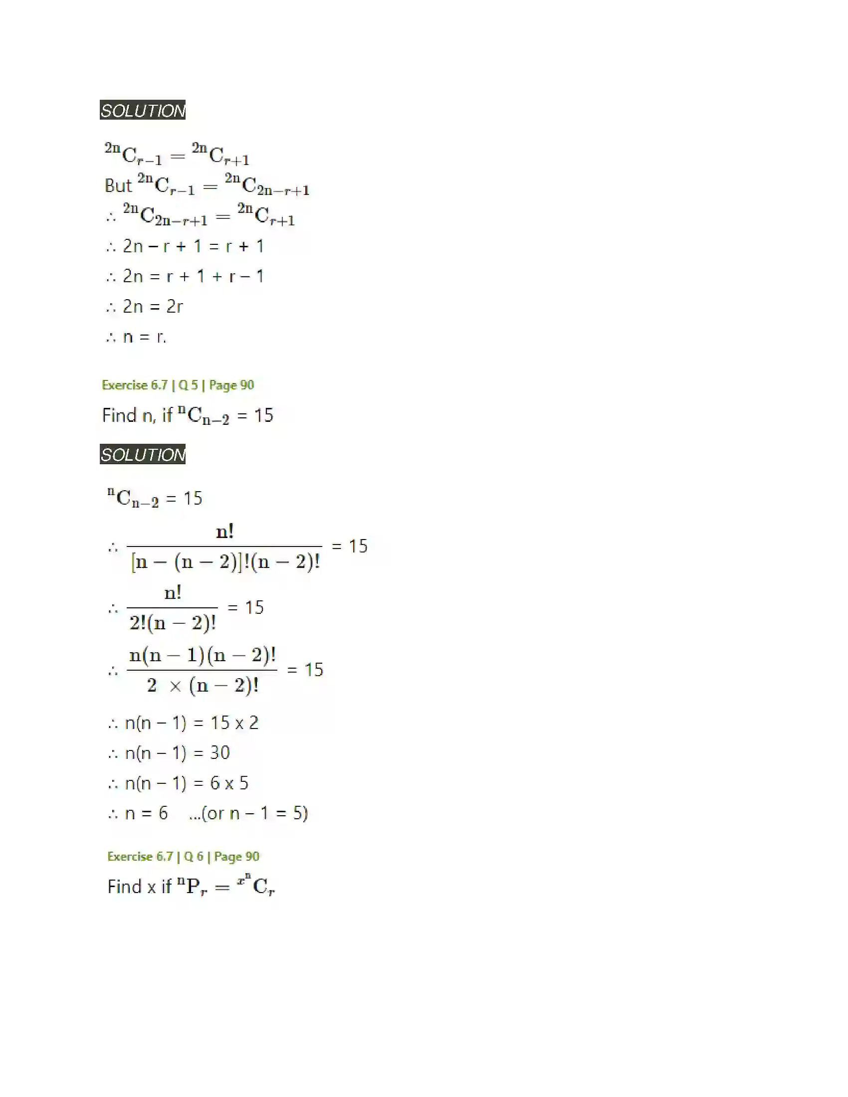 Maharashtra Board Class 11th Mathematics & Statistics - 2 Permutations and Combinations Solution 66