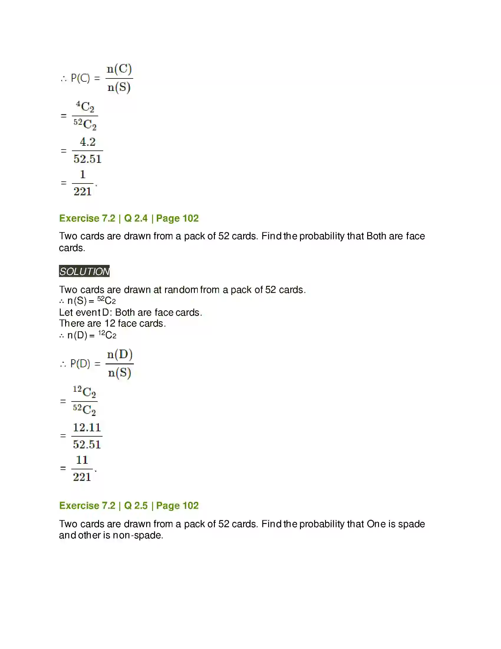 Maharashtra Board Class 11th Mathematics & Statistics - 2 Probability Solution 12