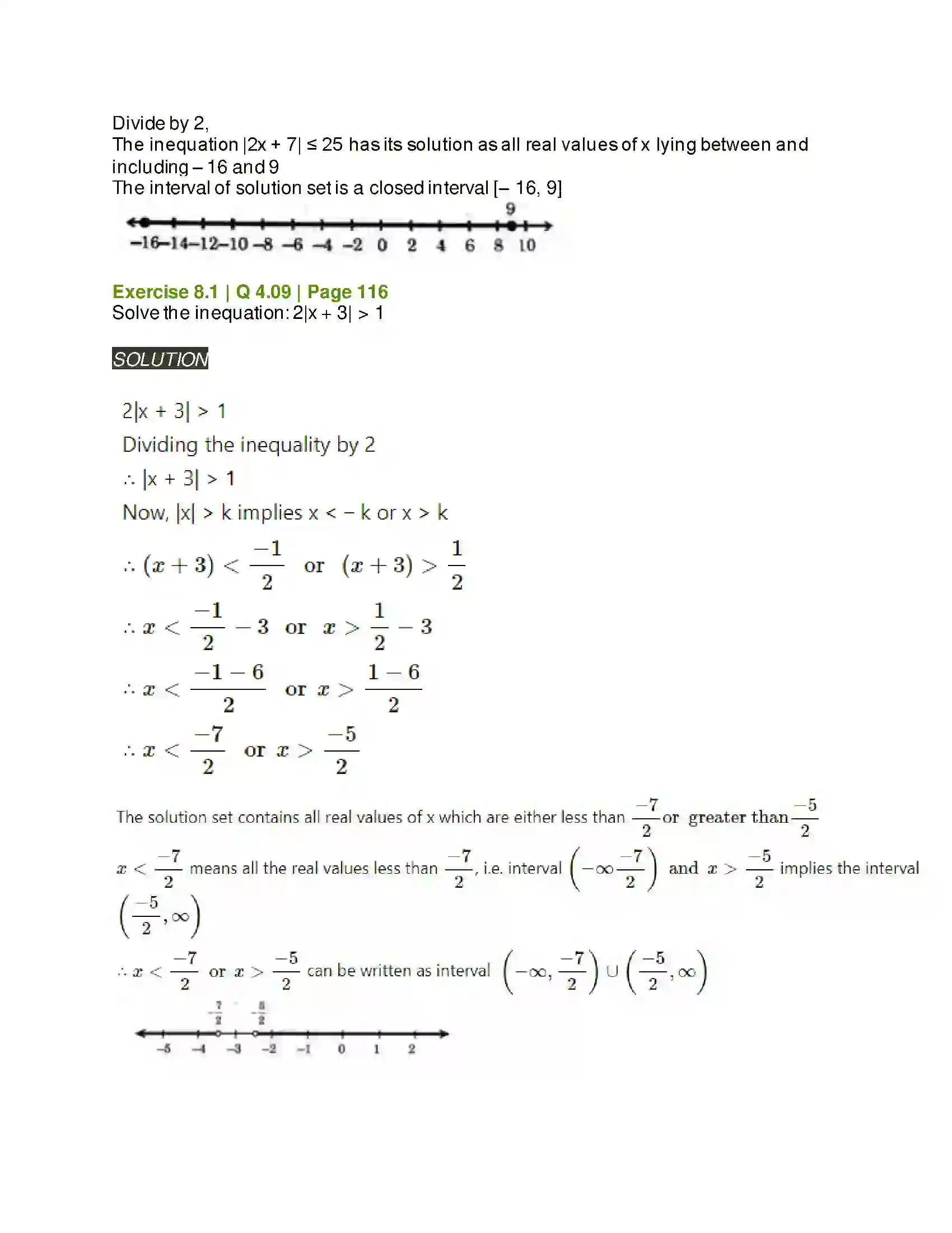 Maharashtra Board Class 11th Mathematics & Statistics - 2 Linear Inequations Solution 11