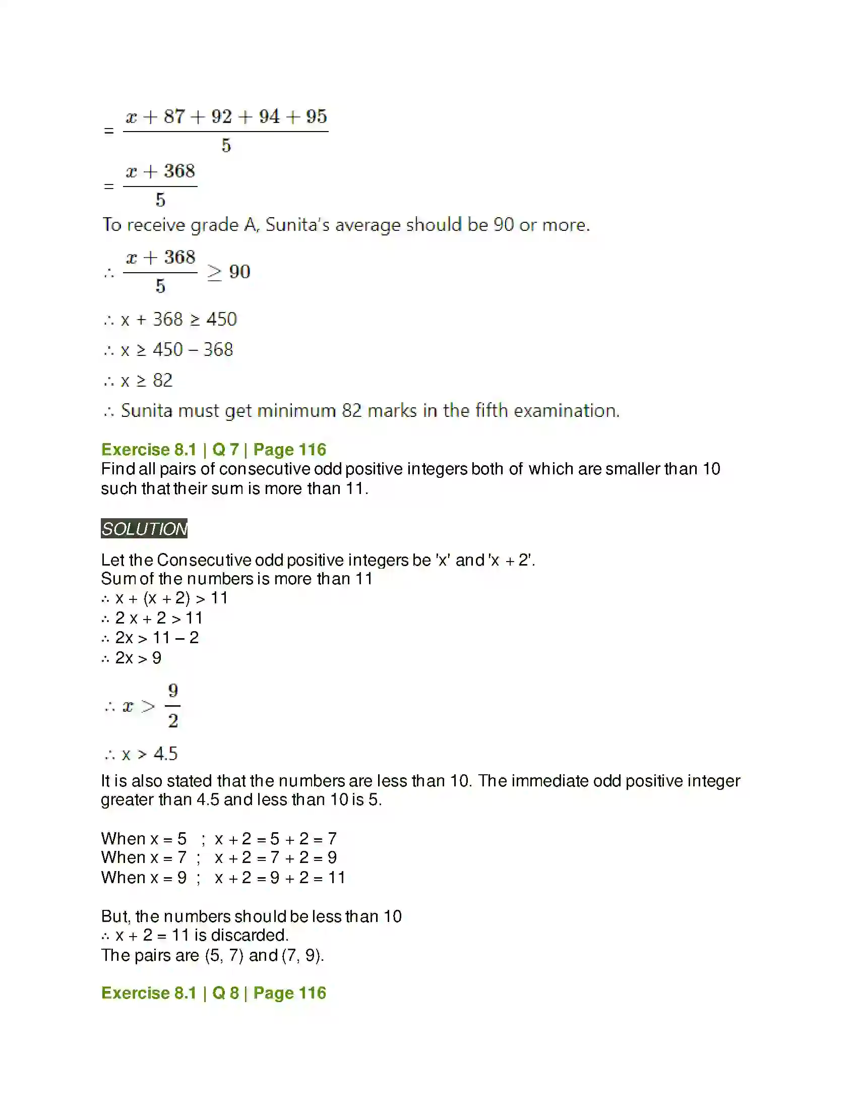 Maharashtra Board Class 11th Mathematics & Statistics - 2 Linear Inequations Solution 15