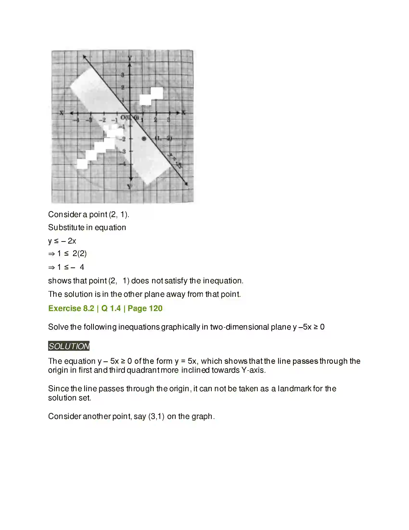 Maharashtra Board Class 11th Mathematics & Statistics - 2 Linear Inequations Solution 19