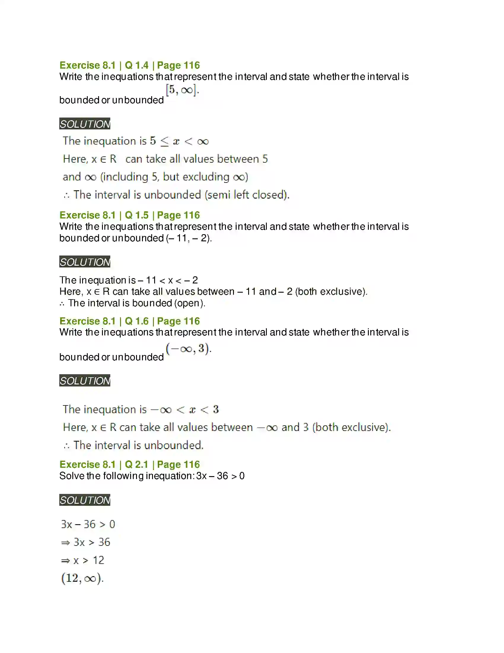 Maharashtra Board Class 11th Mathematics & Statistics - 2 Linear Inequations Solution 2