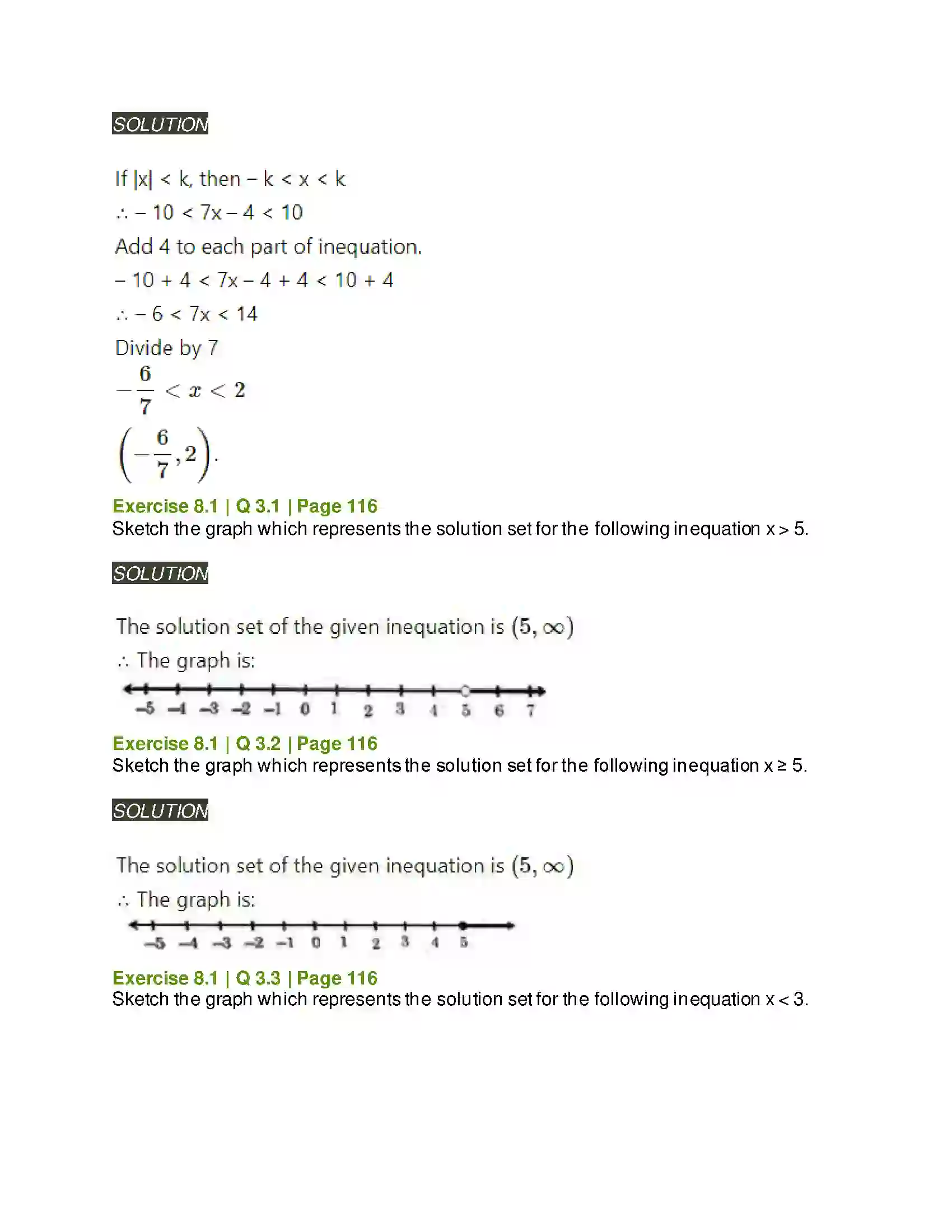 Maharashtra Board Class 11th Mathematics & Statistics - 2 Linear Inequations Solution 4