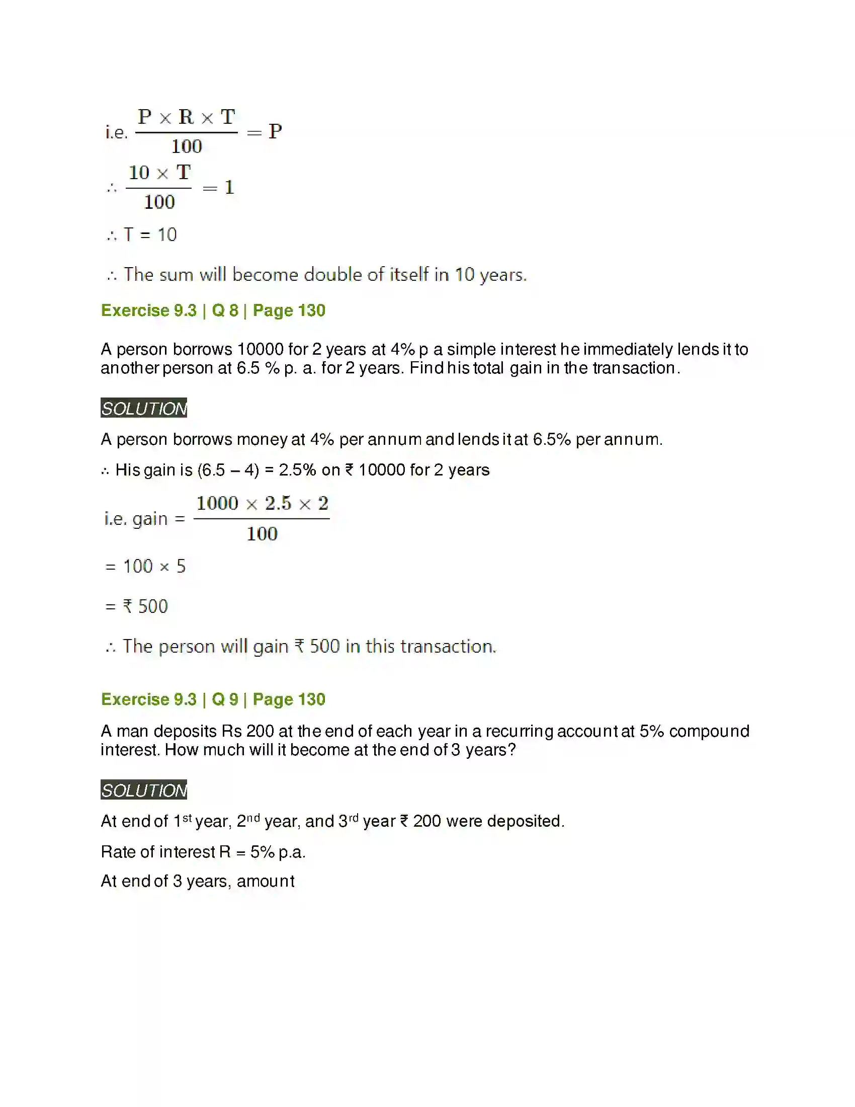 Maharashtra Board Class 11th Mathematics & Statistics - 2 Commercial Mathematics Solution 30