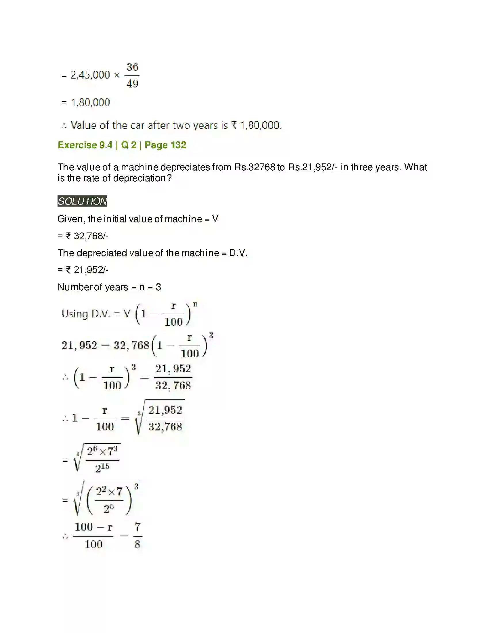 Maharashtra Board Class 11th Mathematics & Statistics - 2 Commercial Mathematics Solution 34