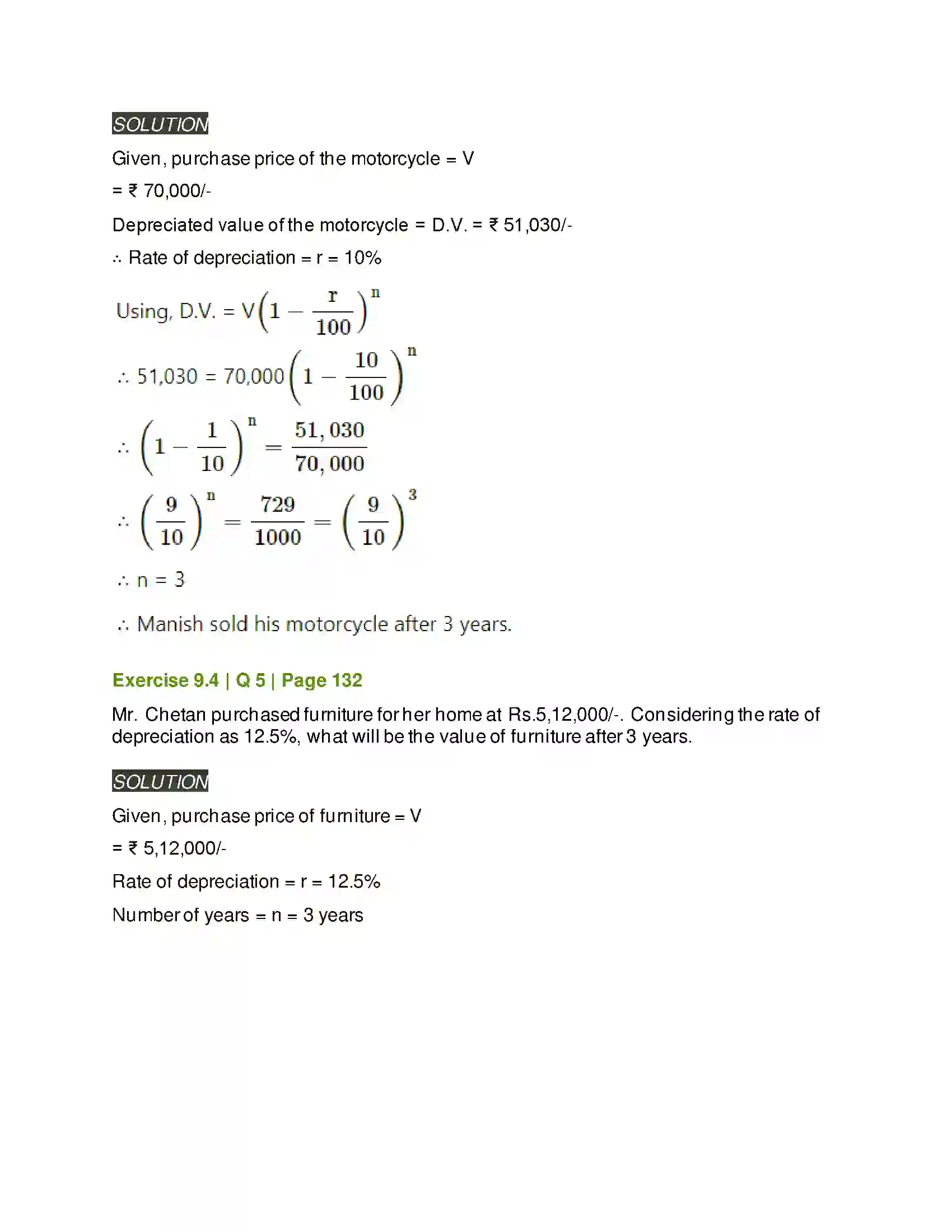 Maharashtra Board Class 11th Mathematics & Statistics - 2 Commercial Mathematics Solution 36