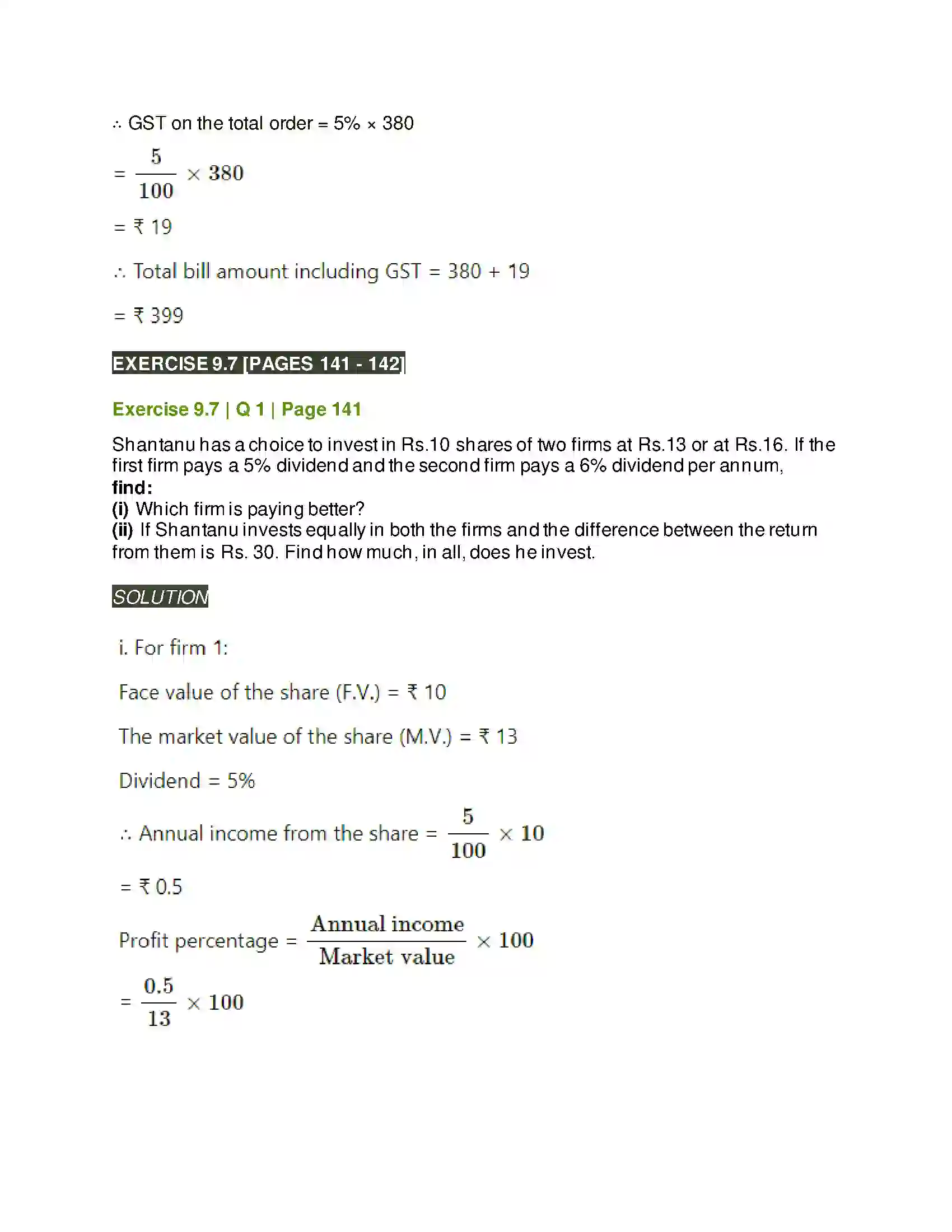 Maharashtra Board Class 11th Mathematics & Statistics - 2 Commercial Mathematics Solution 55