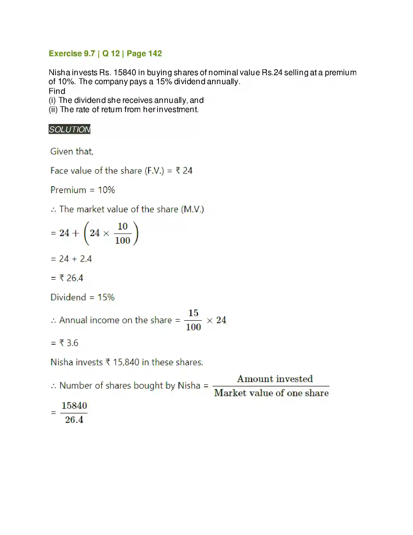 Maharashtra Board Class 11th Mathematics & Statistics - 2 Commercial Mathematics Solution 68