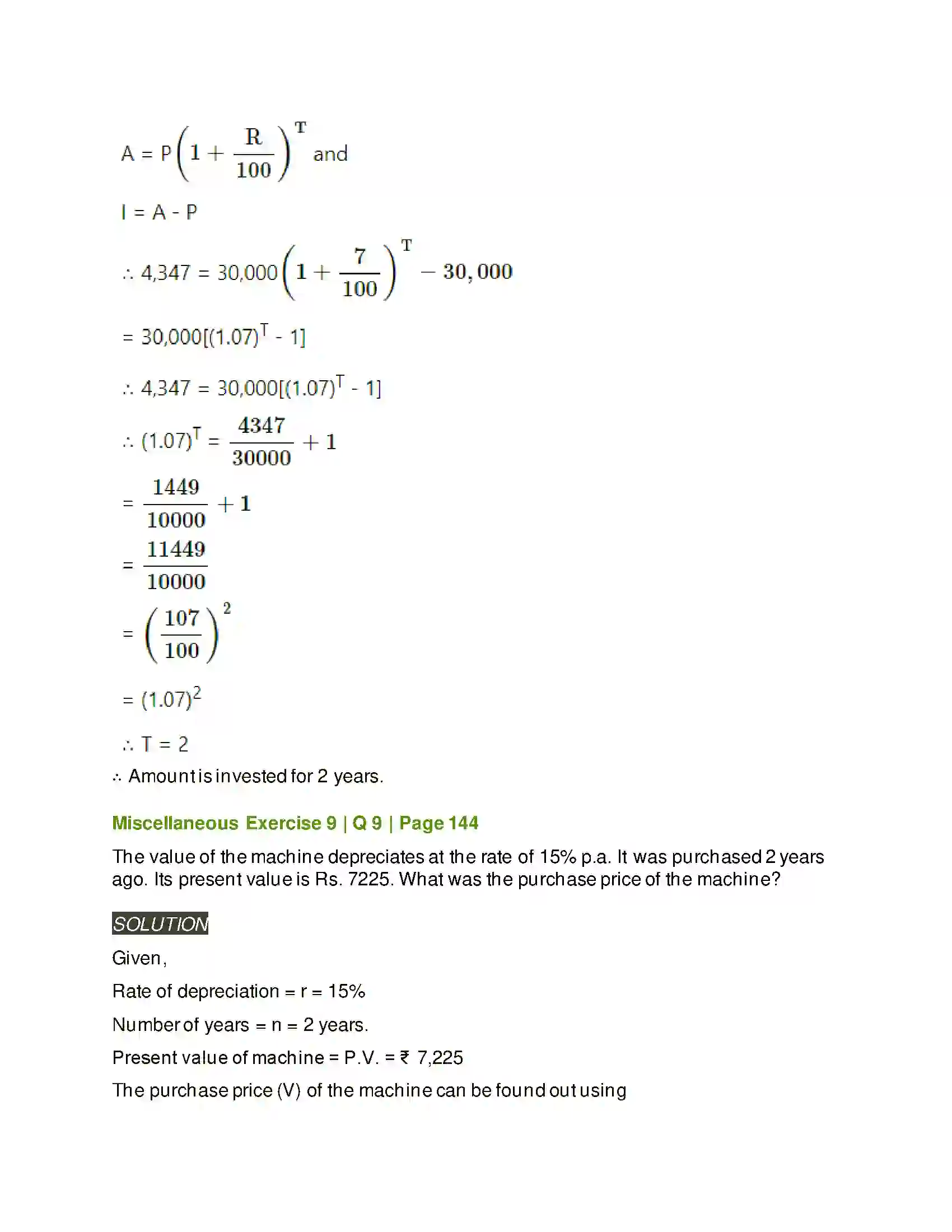 Maharashtra Board Class 11th Mathematics & Statistics - 2 Commercial Mathematics Solution 83