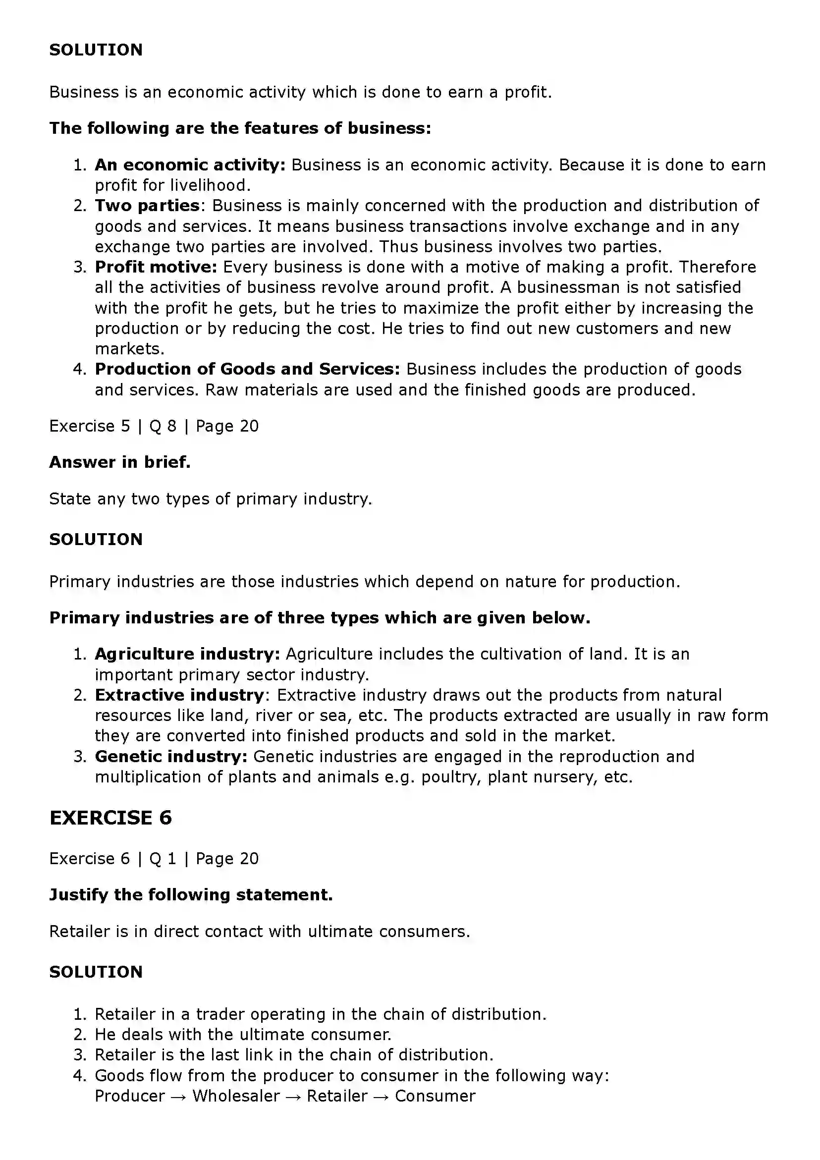 Maharashtra Board Class 11th Organisation of Commerce and Management (OC) Introduction of Commerce and Business Solution 25