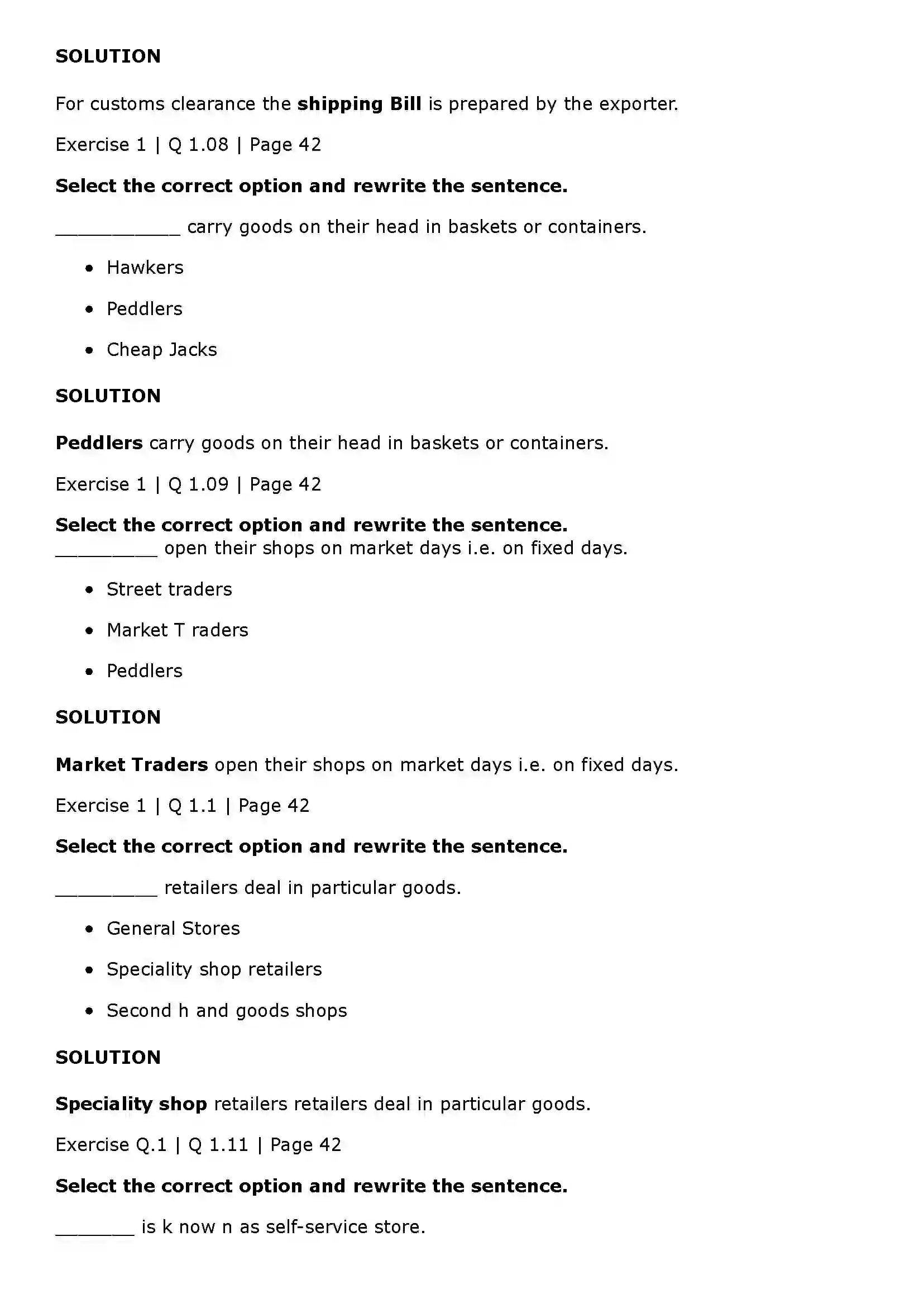 Maharashtra Board Class 11th Organisation of Commerce and Management (OC) Trade Solution 3