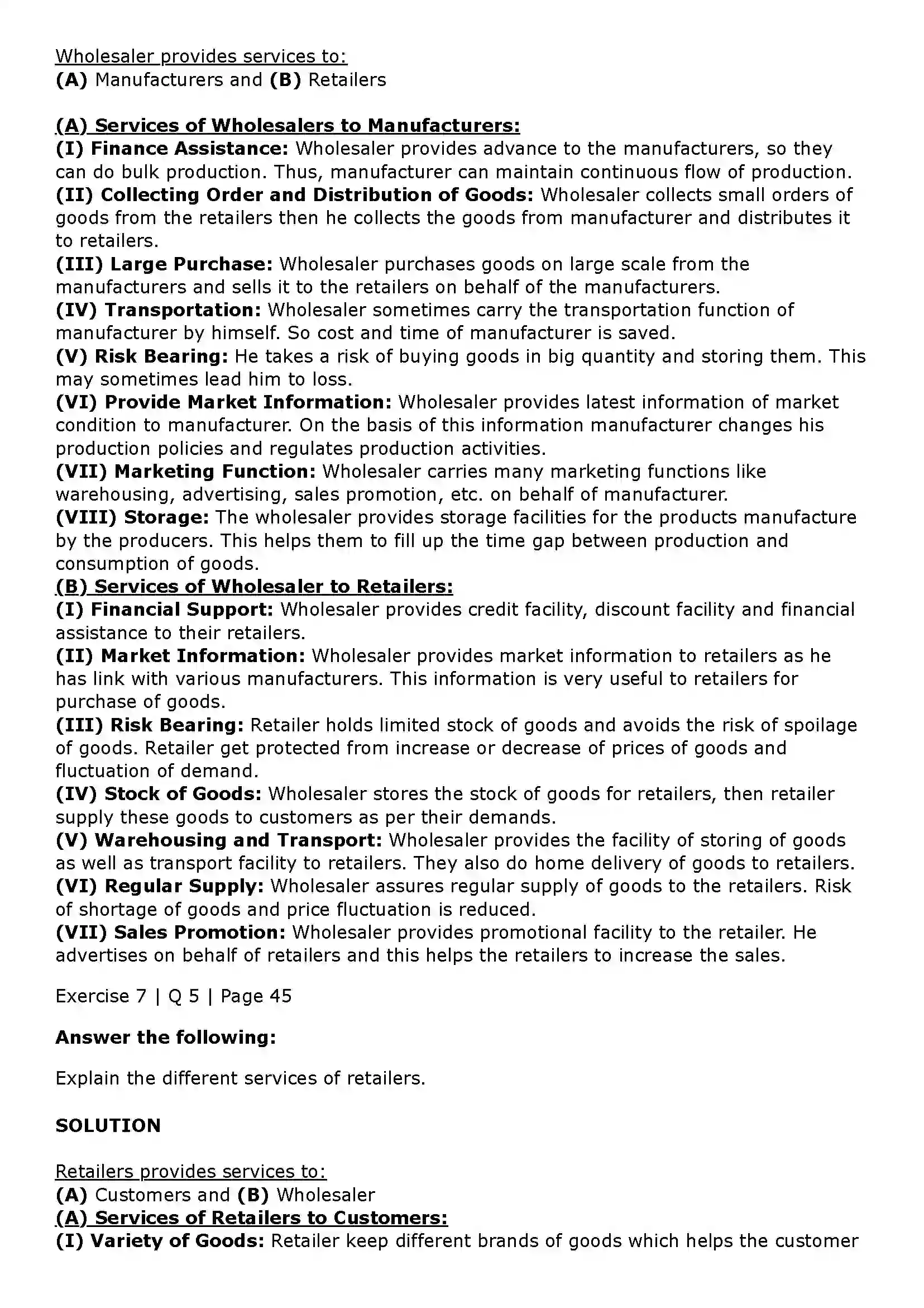 Maharashtra Board Class 11th Organisation of Commerce and Management (OC) Trade Solution 33