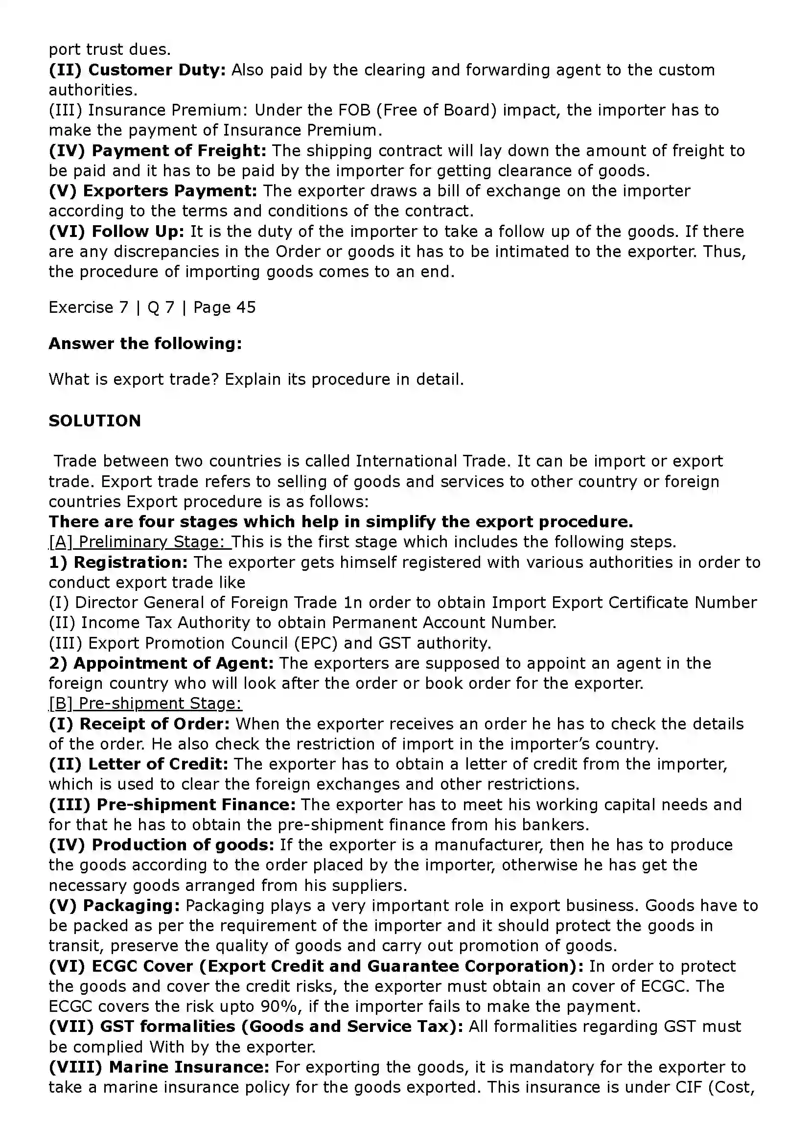 Maharashtra Board Class 11th Organisation of Commerce and Management (OC) Trade Solution 36
