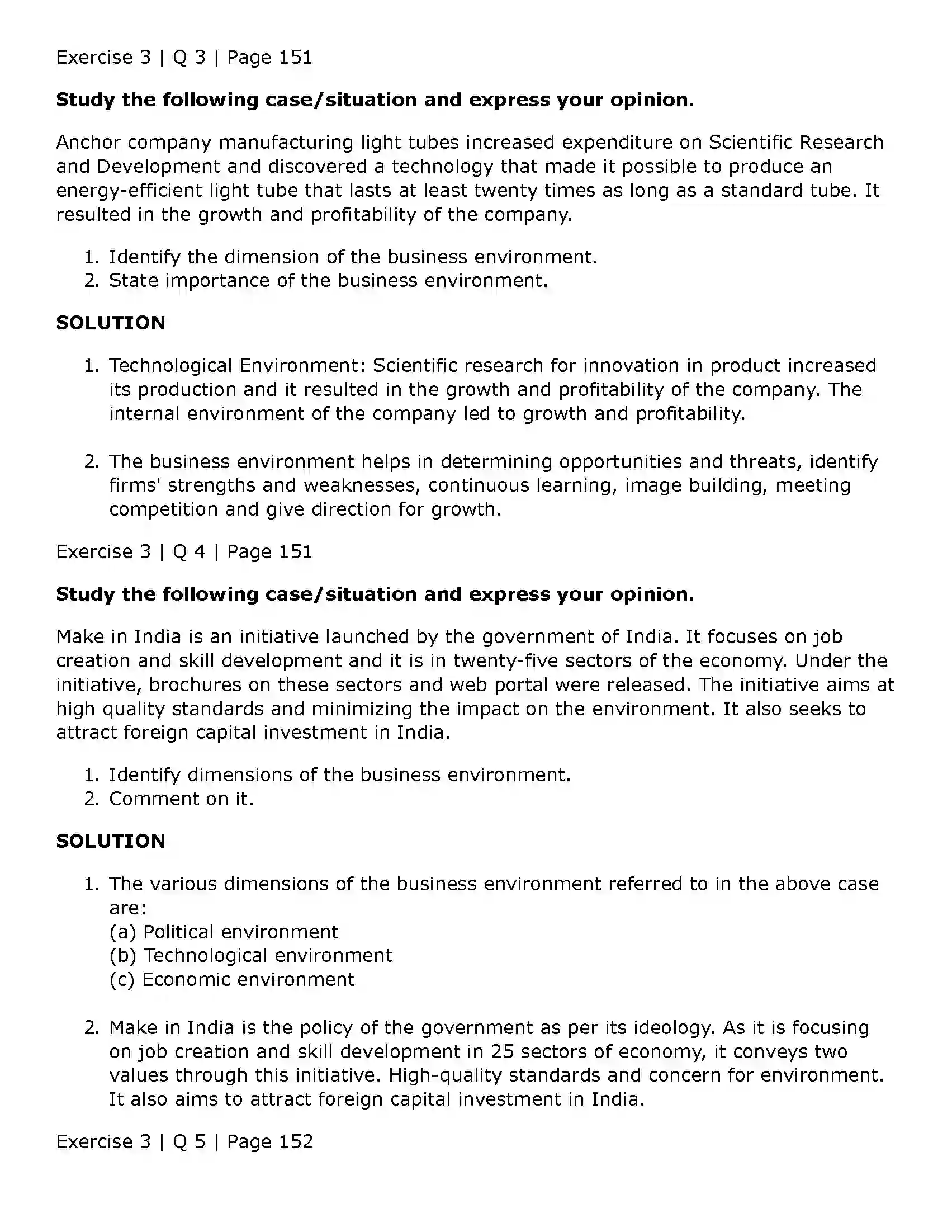 Maharashtra Board Class 11th Organisation of Commerce and Management (OC) Business Enviroment Solution 16