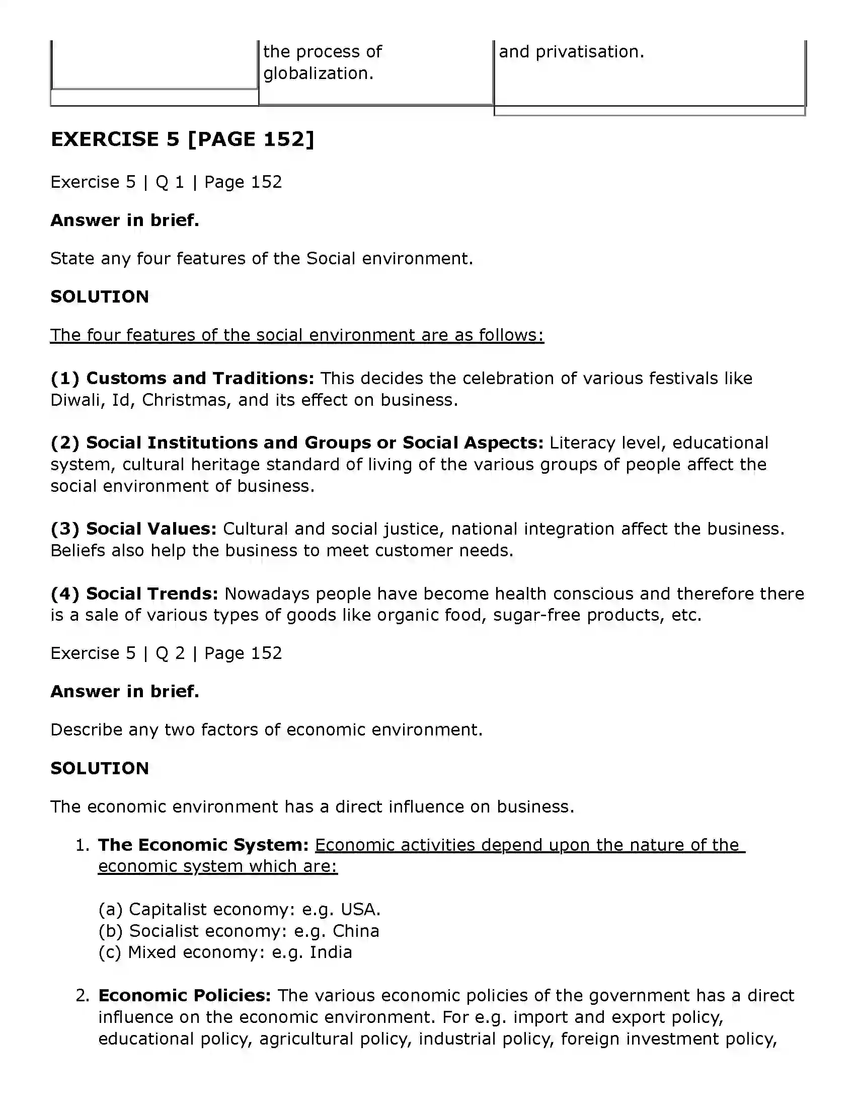 Maharashtra Board Class 11th Organisation of Commerce and Management (OC) Business Enviroment Solution 24
