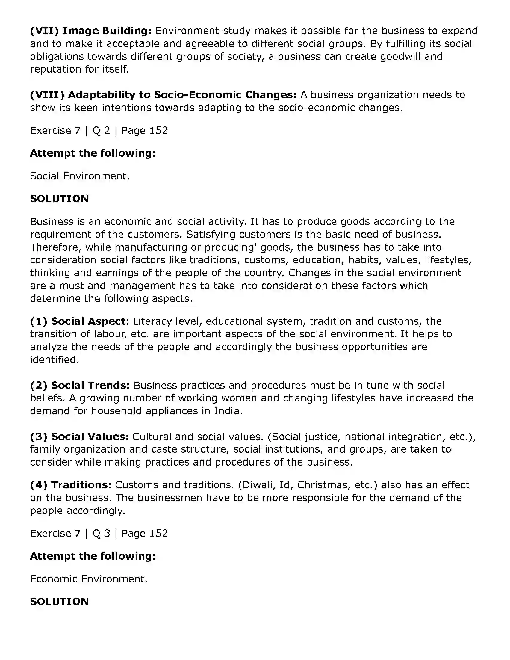 Maharashtra Board Class 11th Organisation of Commerce and Management (OC) Business Enviroment Solution 30