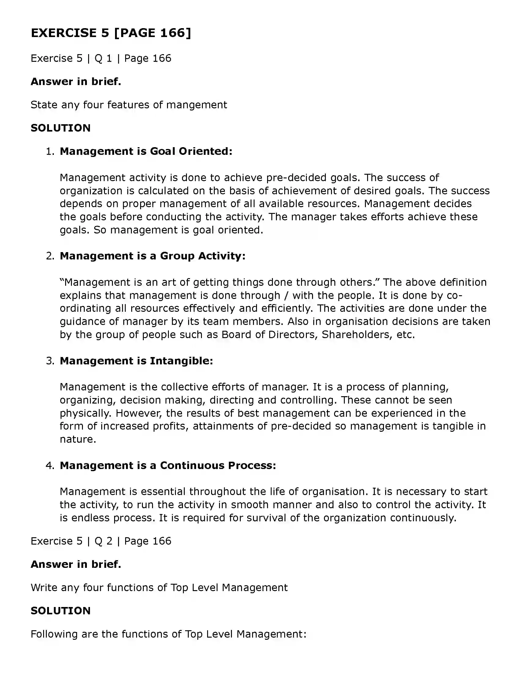 Maharashtra Board Class 11th Organisation of Commerce and Management (OC) Introduction to Management Solution 22