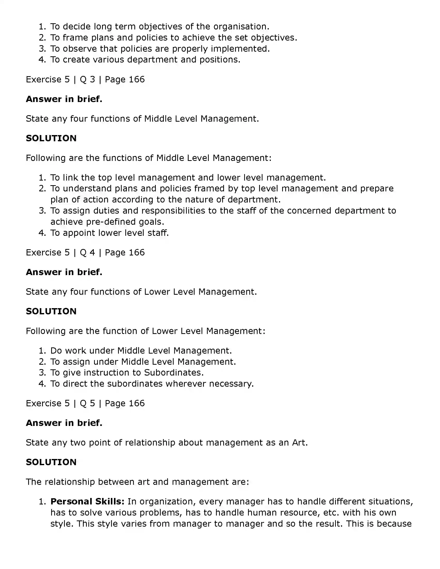 Maharashtra Board Class 11th Organisation of Commerce and Management (OC) Introduction to Management Solution 23