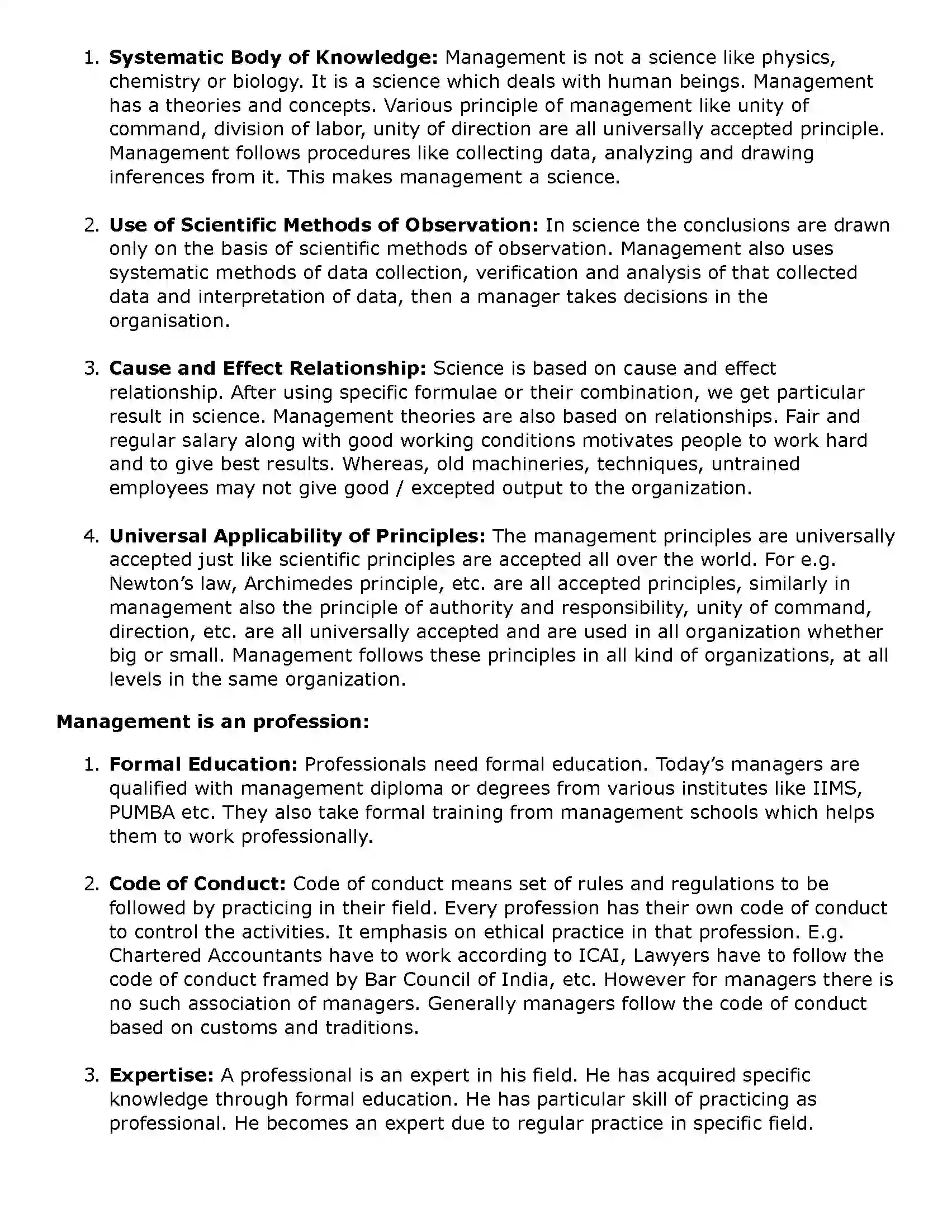 Maharashtra Board Class 11th Organisation of Commerce and Management (OC) Introduction to Management Solution 35