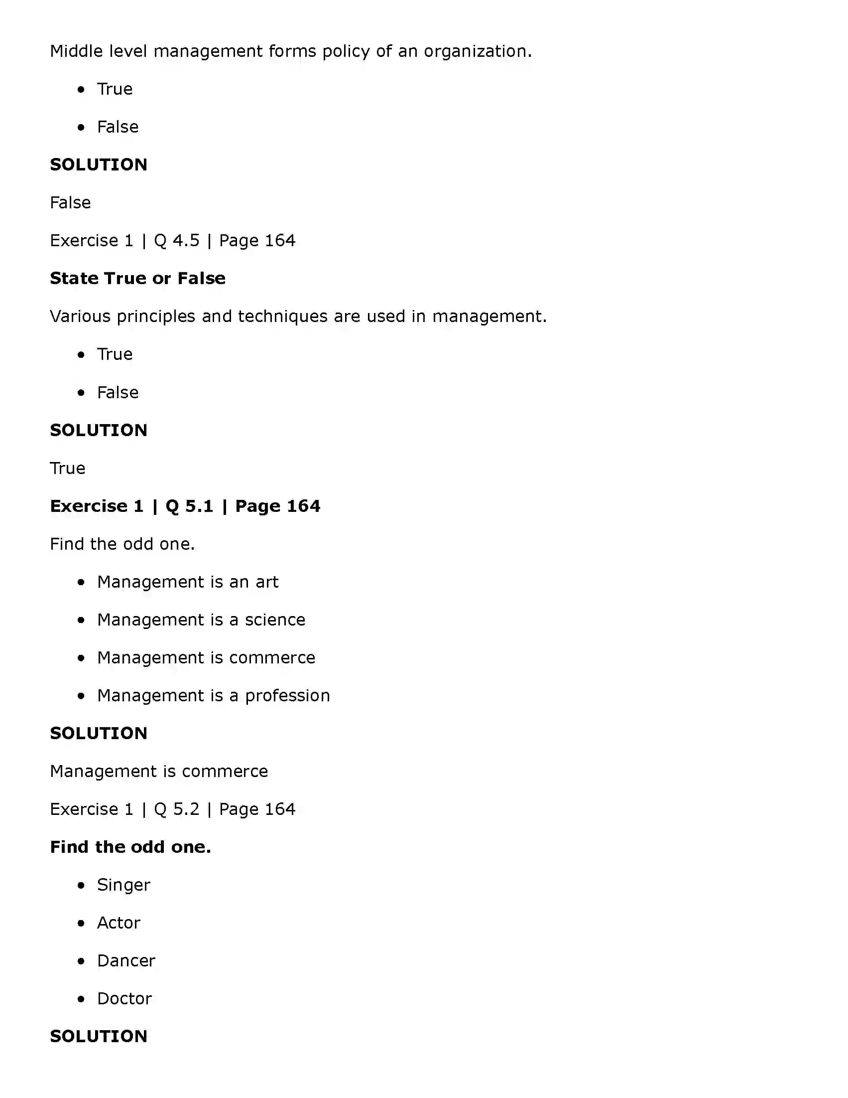 Maharashtra Board Class 11th Organisation of Commerce and Management (OC) Introduction to Management Solution 6