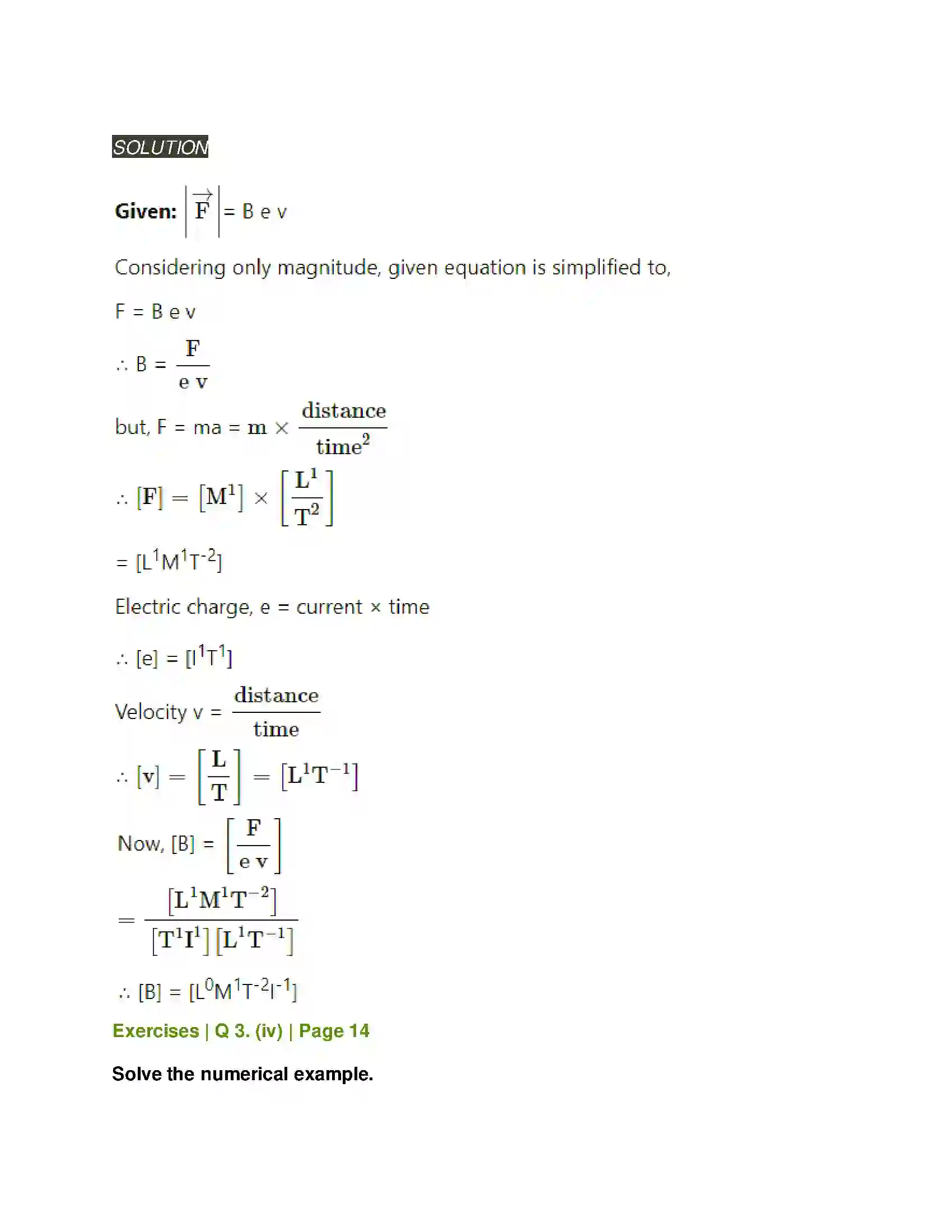 Maharashtra Board Class 11th Physics Units and Measurements Solution 10