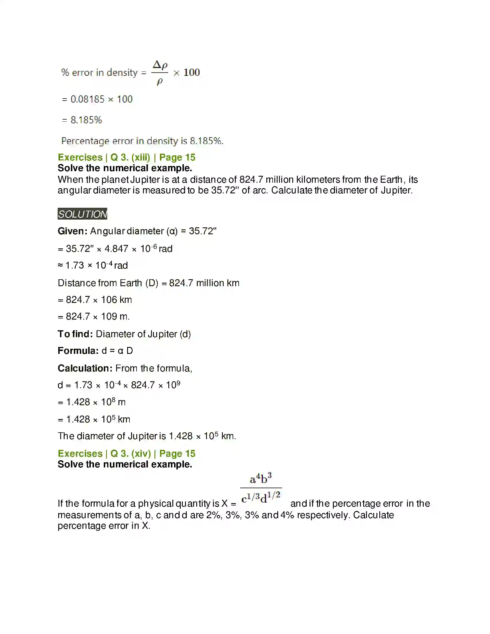 Maharashtra Board Class 11th Physics Units and Measurements Solution 19