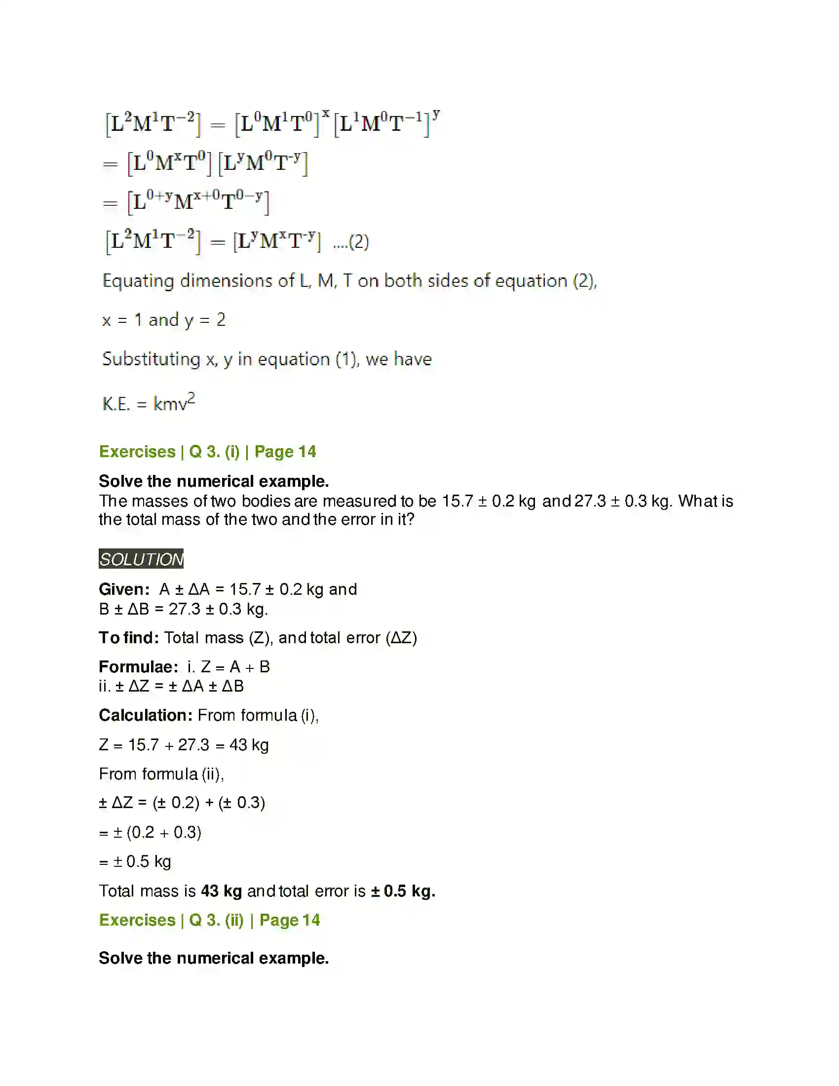 Maharashtra Board Class 11th Physics Units and Measurements Solution 8