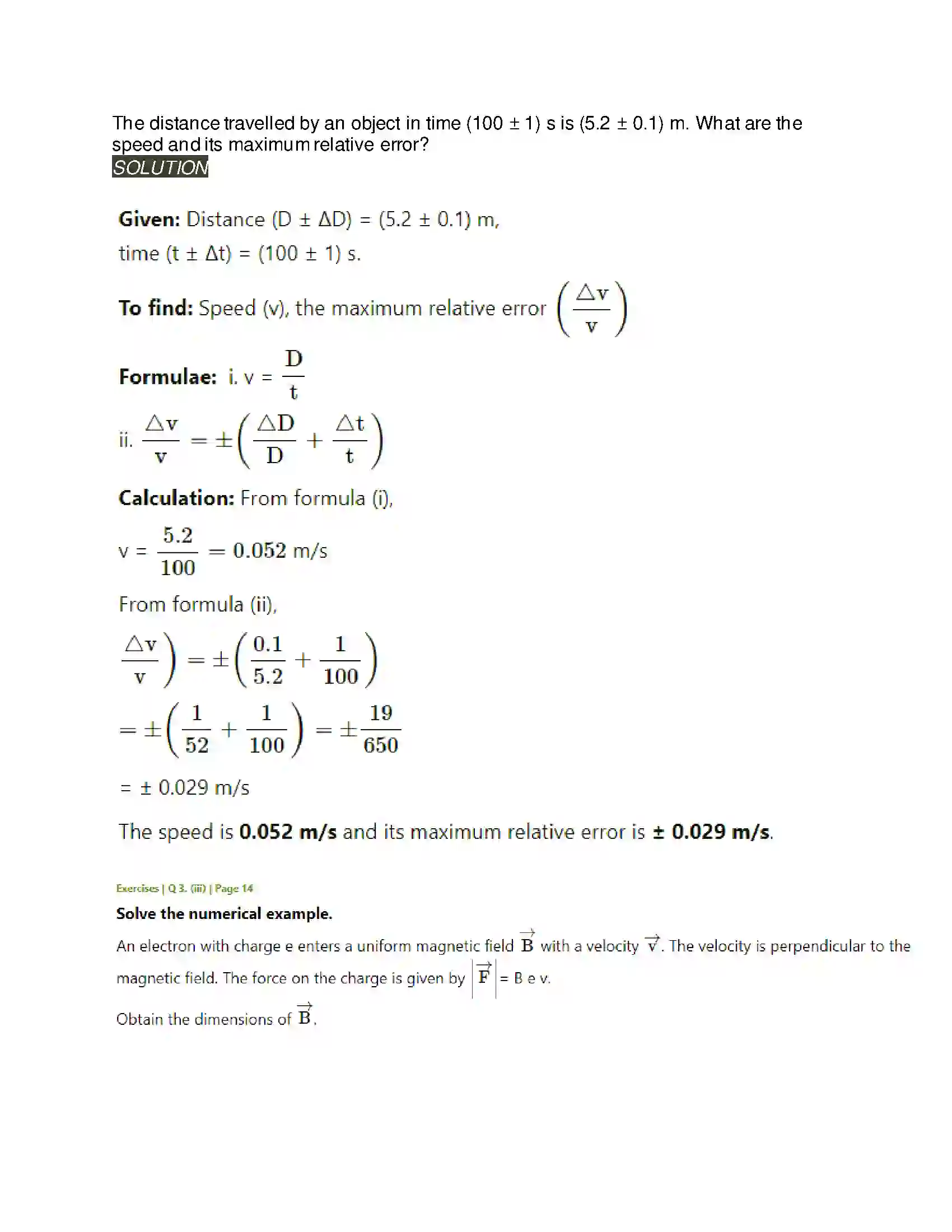 Maharashtra Board Class 11th Physics Units and Measurements Solution 9