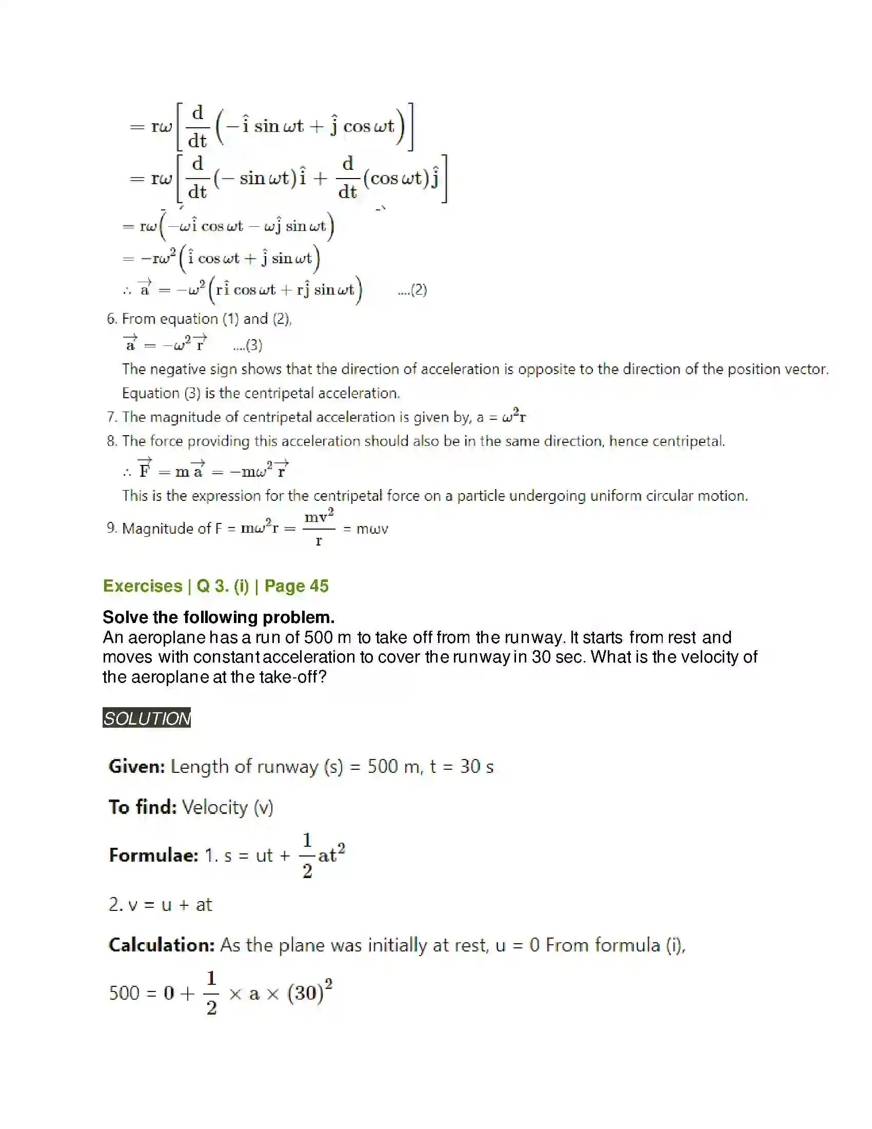 Maharashtra Board Class 11th Physics Motion in a Plane Solution 11