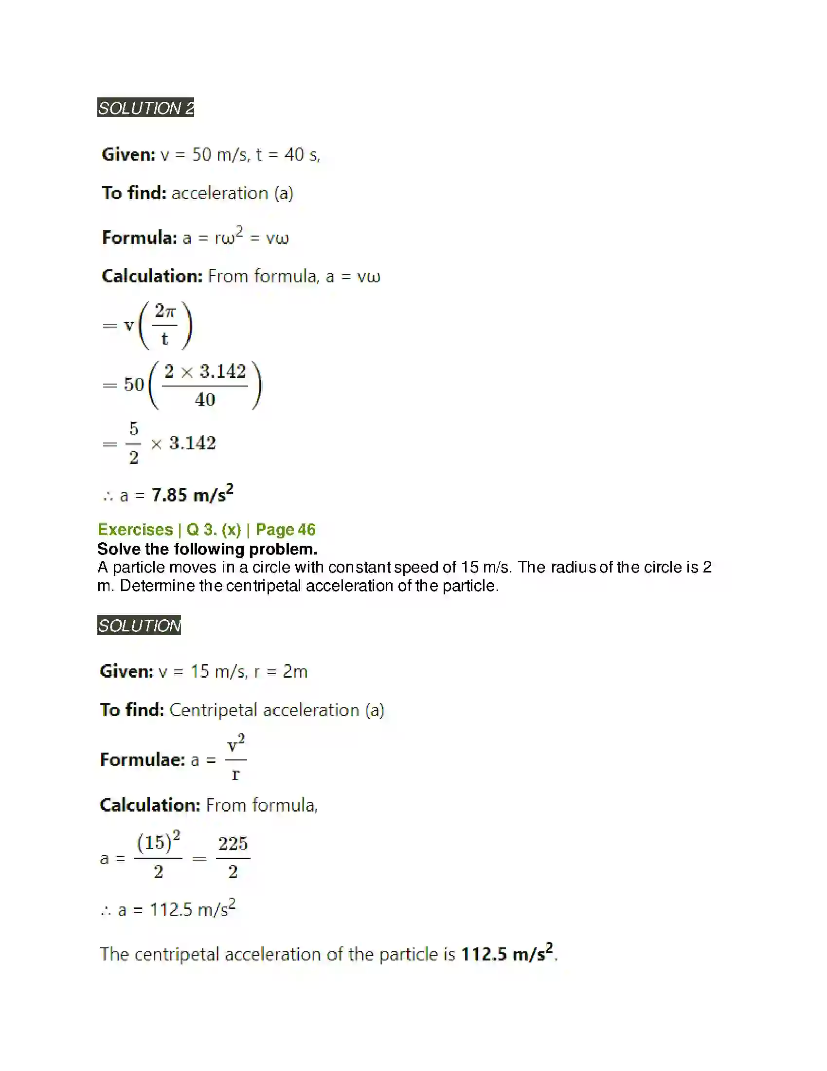 Maharashtra Board Class 11th Physics Motion in a Plane Solution 20