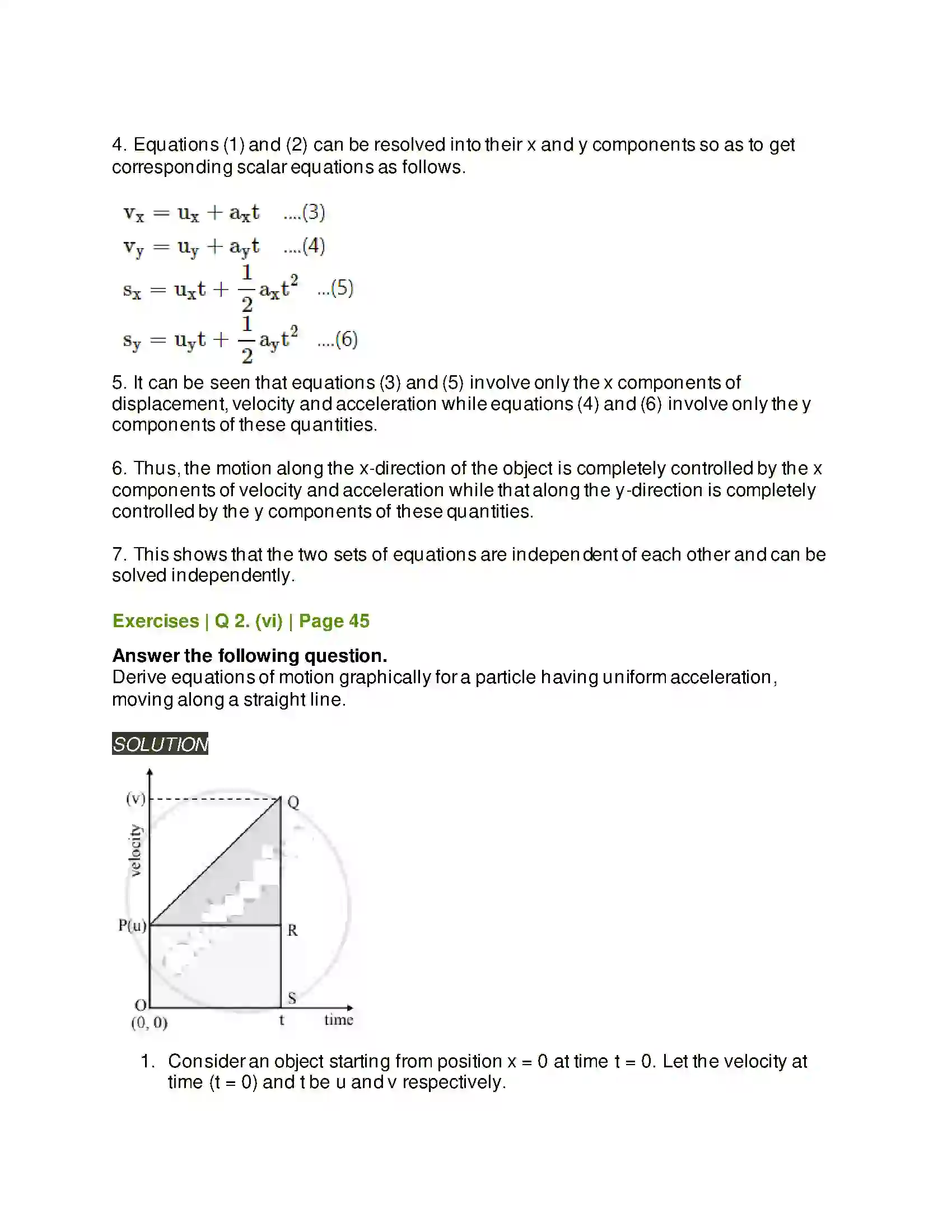 Maharashtra Board Class 11th Physics Motion in a Plane Solution 5