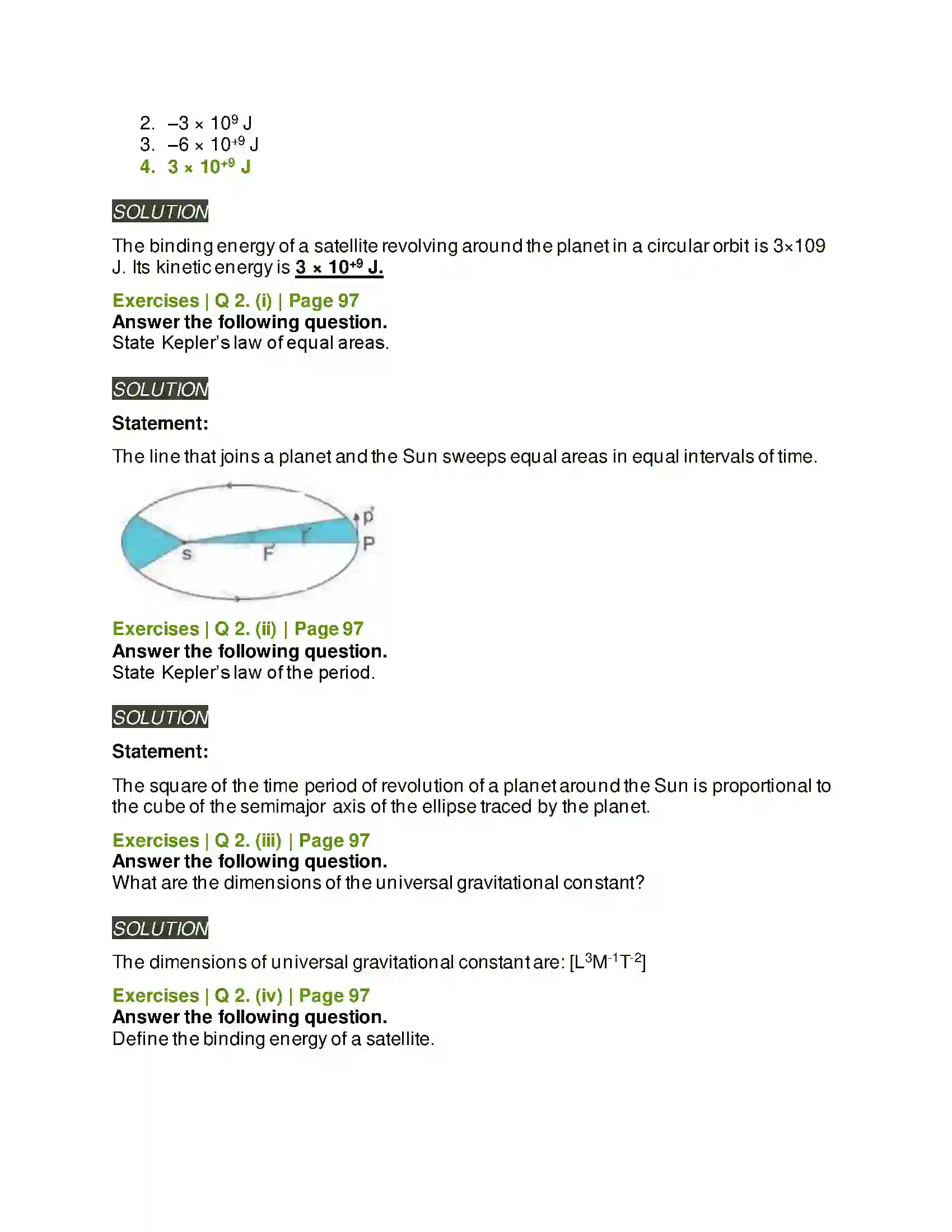 Maharashtra Board Class 11th Physics Gravitation Solution 2