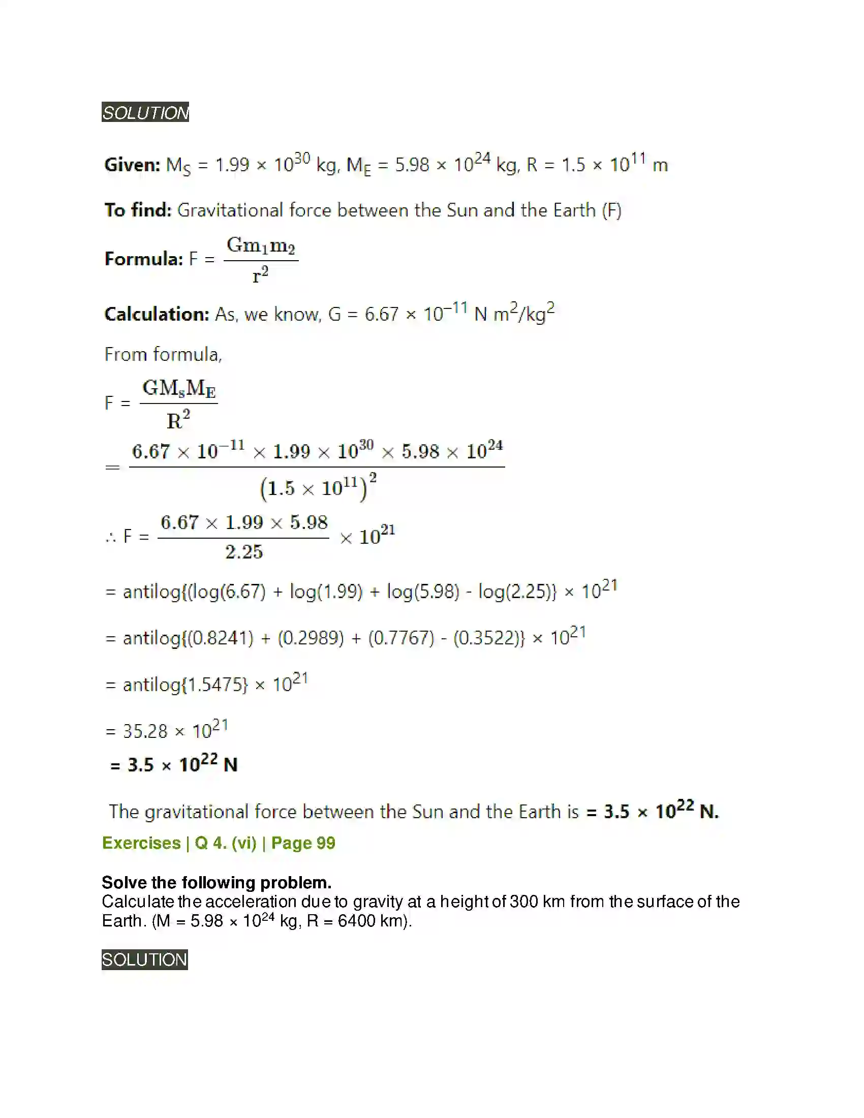 Maharashtra Board Class 11th Physics Gravitation Solution 24