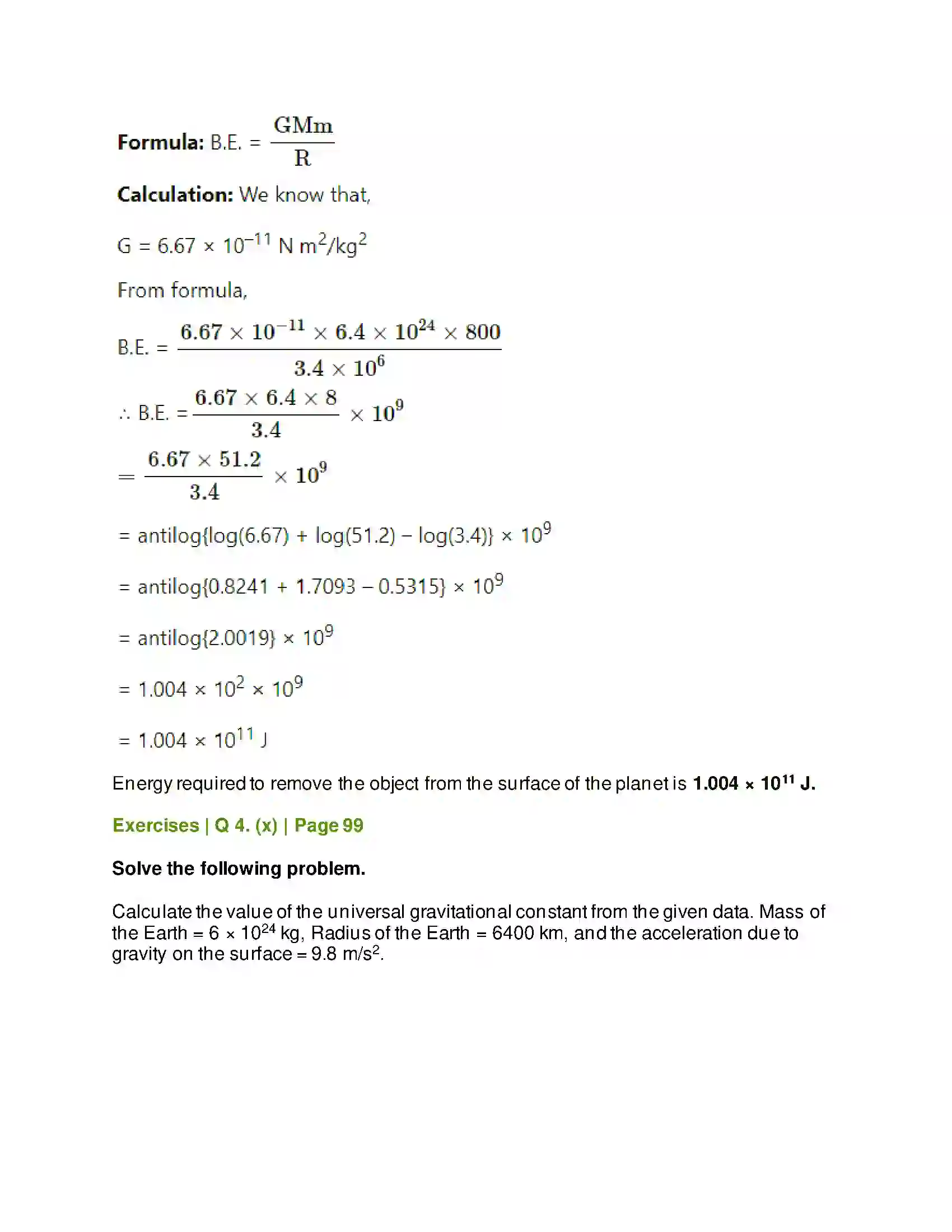 Maharashtra Board Class 11th Physics Gravitation Solution 28