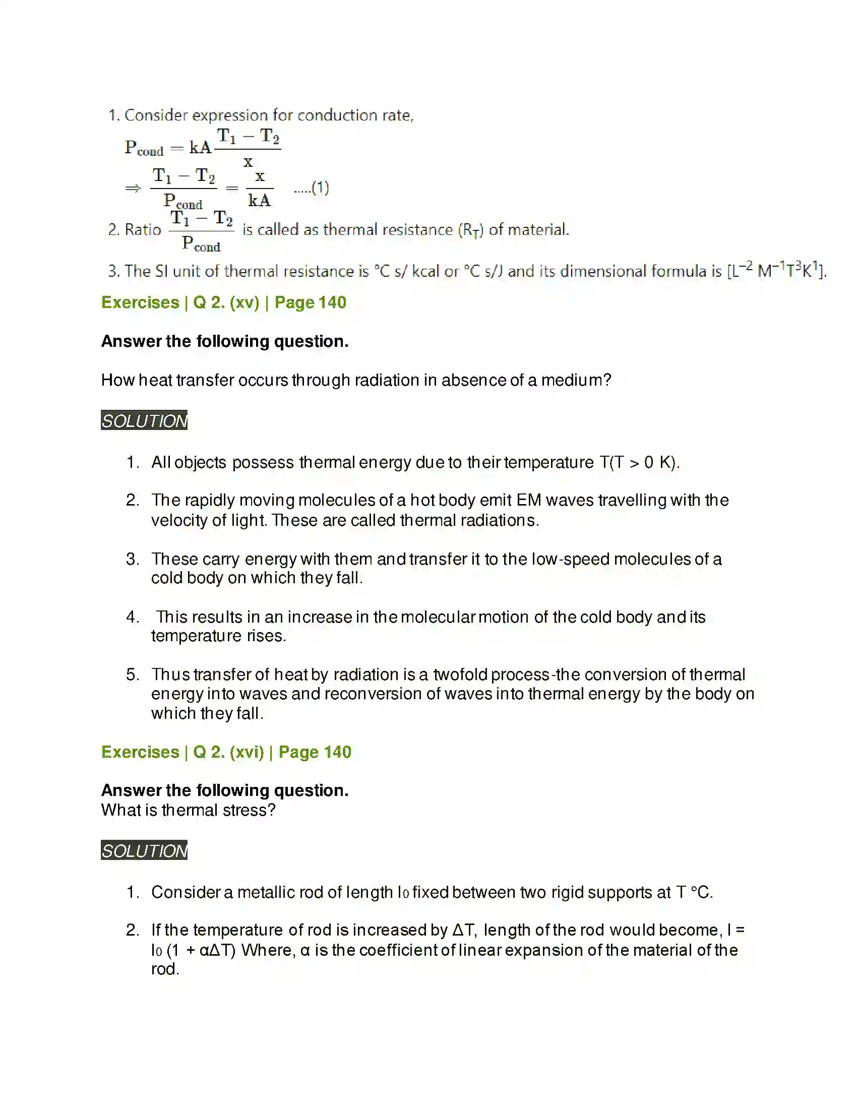 Maharashtra Board Class 11th Physics Thermal Properties of Matter Solution 11