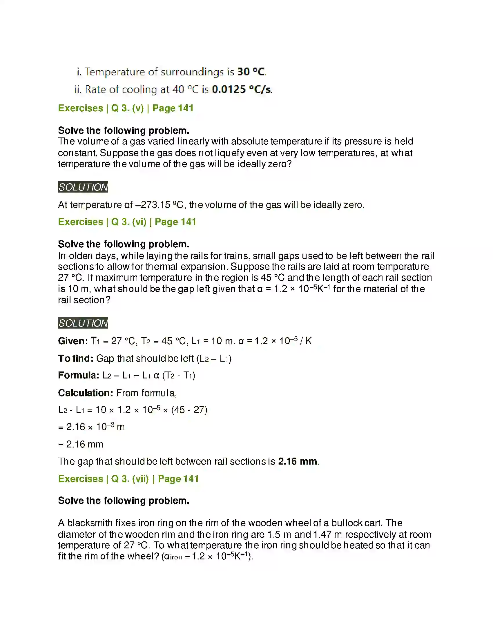Maharashtra Board Class 11th Physics Thermal Properties of Matter Solution 16