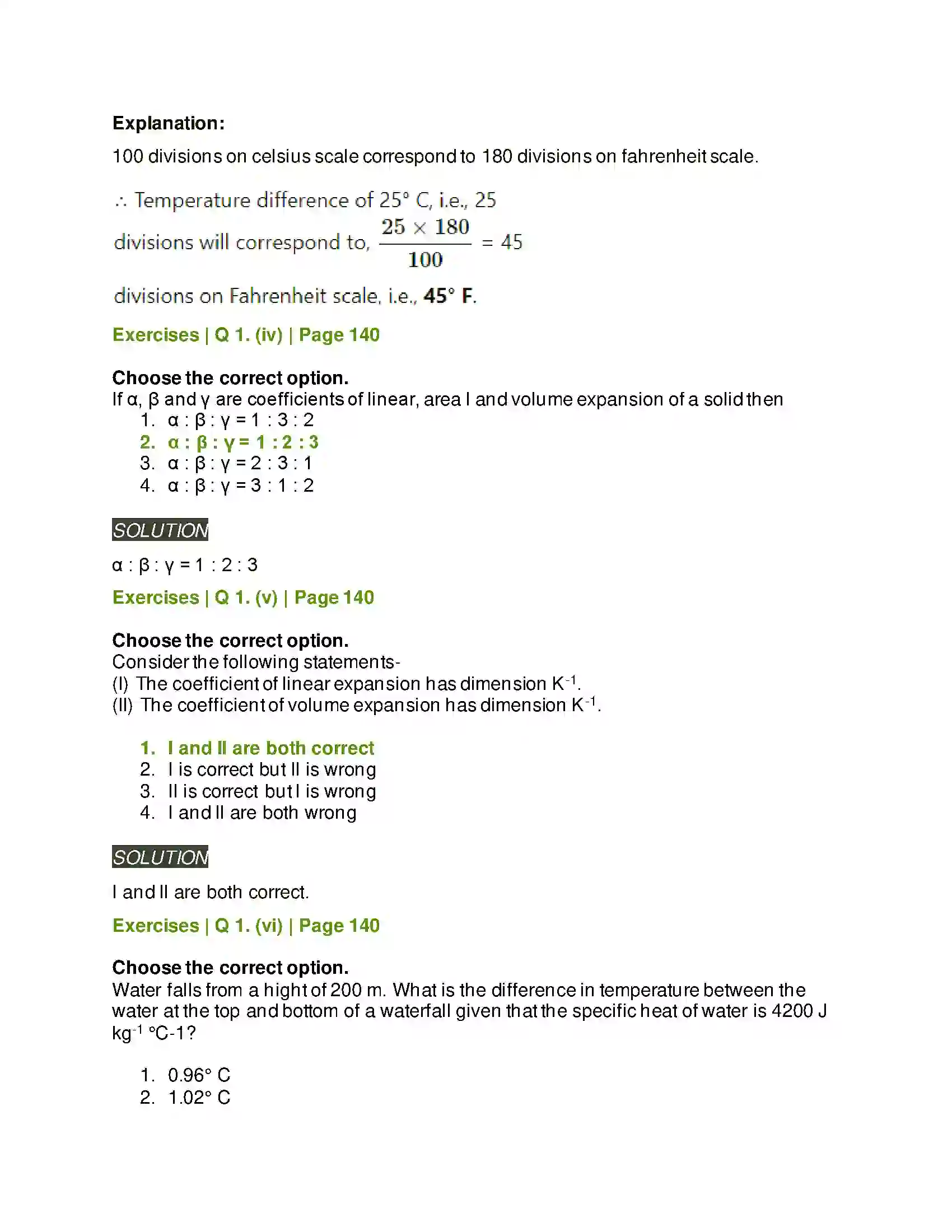 Maharashtra Board Class 11th Physics Thermal Properties of Matter Solution 2