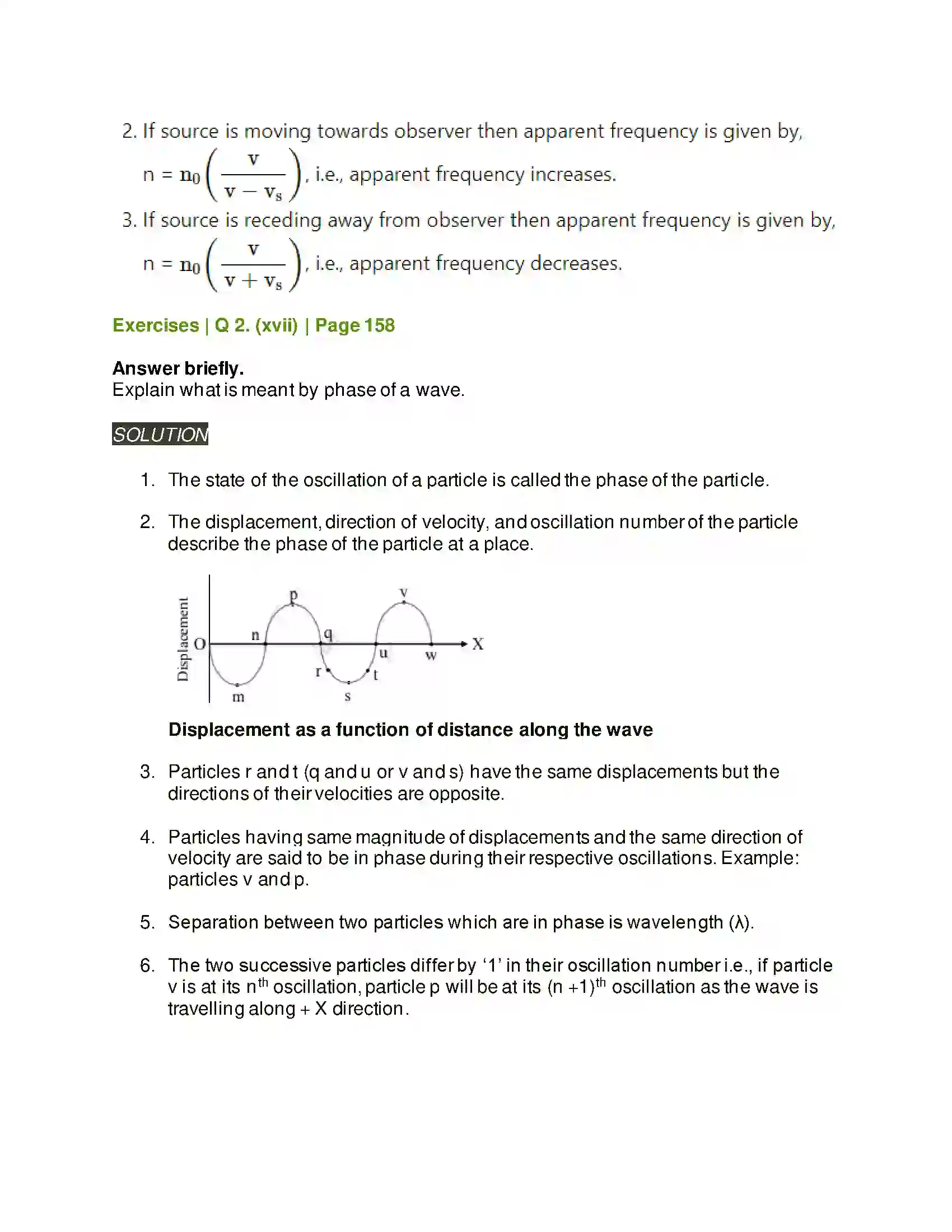 Maharashtra Board Class 11th Physics Sound Solution 11