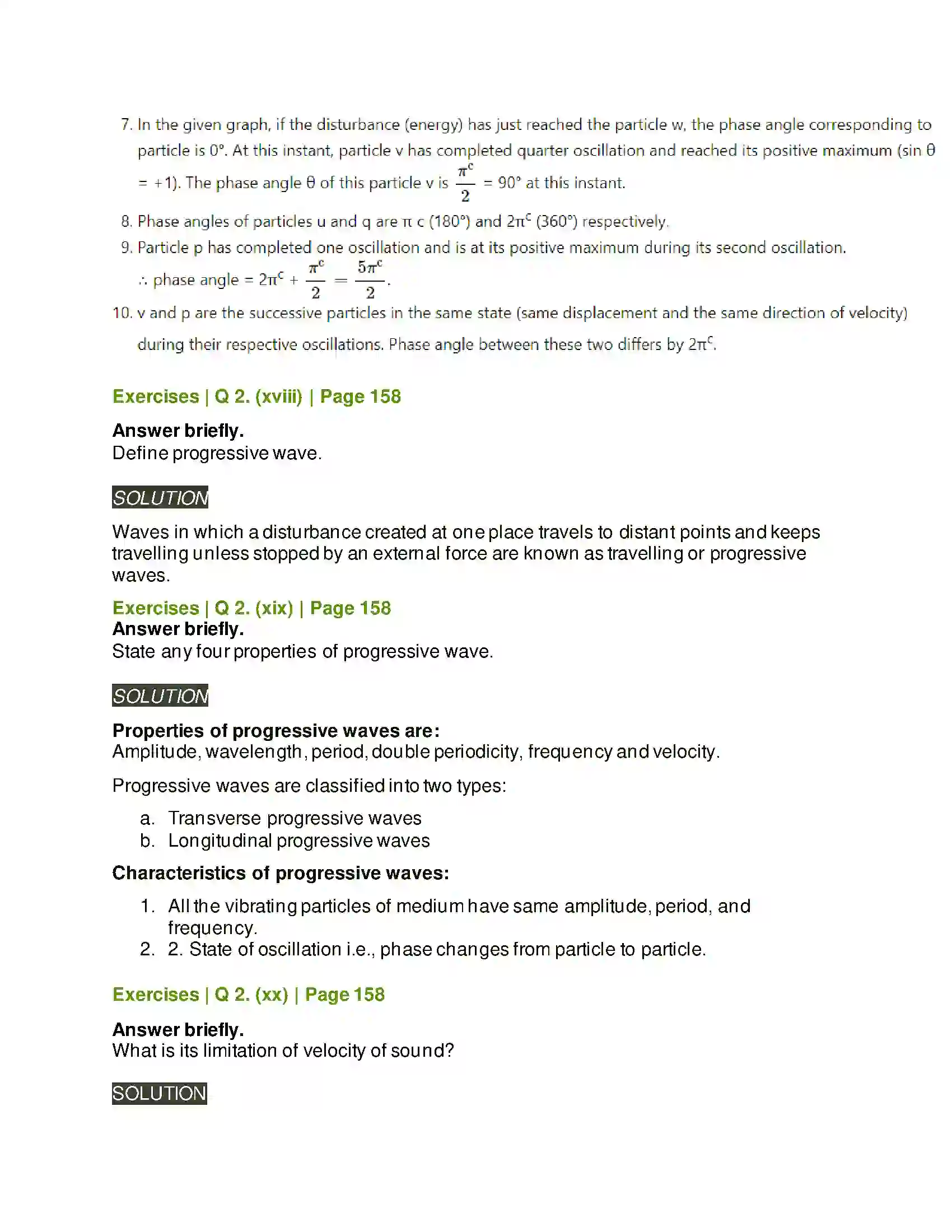 Maharashtra Board Class 11th Physics Sound Solution 12