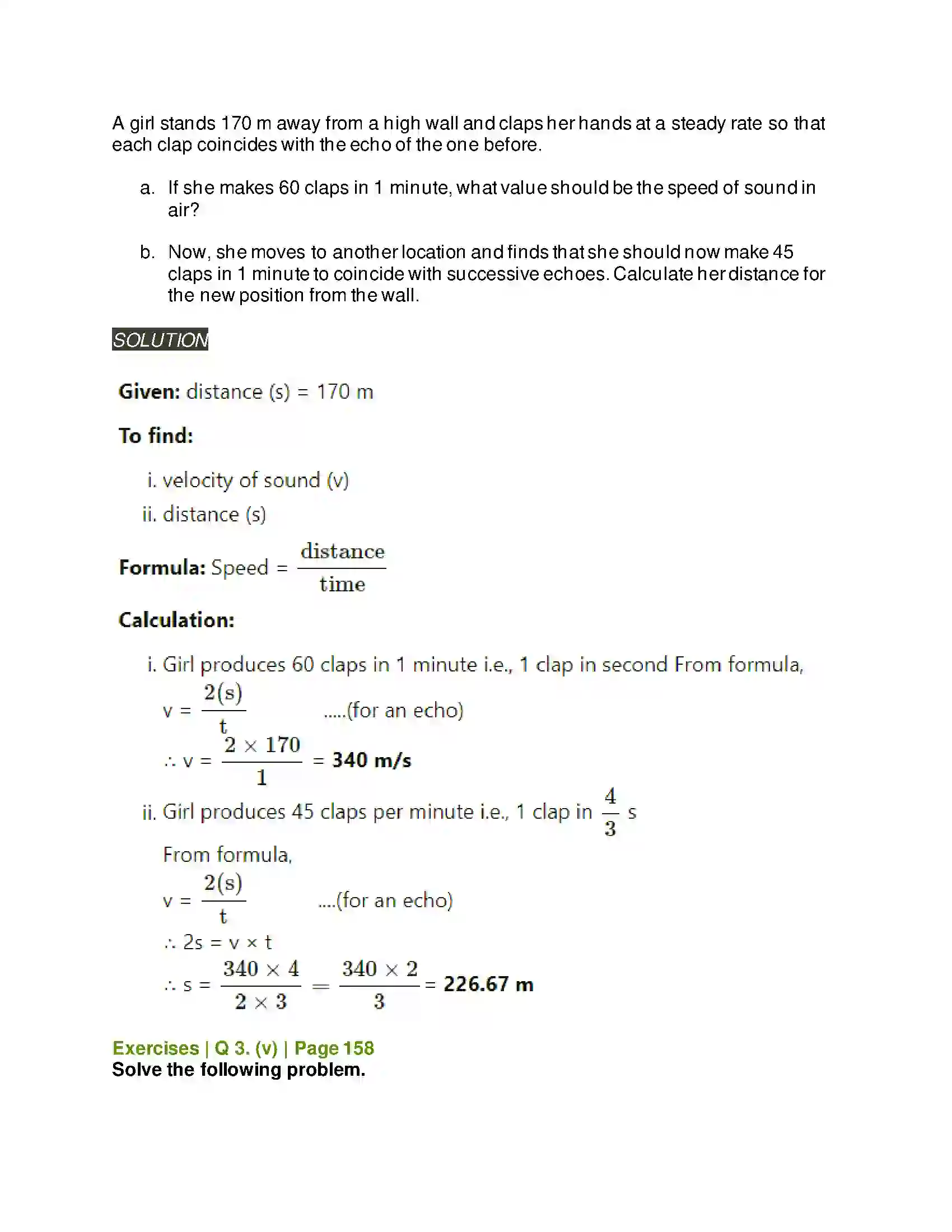 Maharashtra Board Class 11th Physics Sound Solution 15