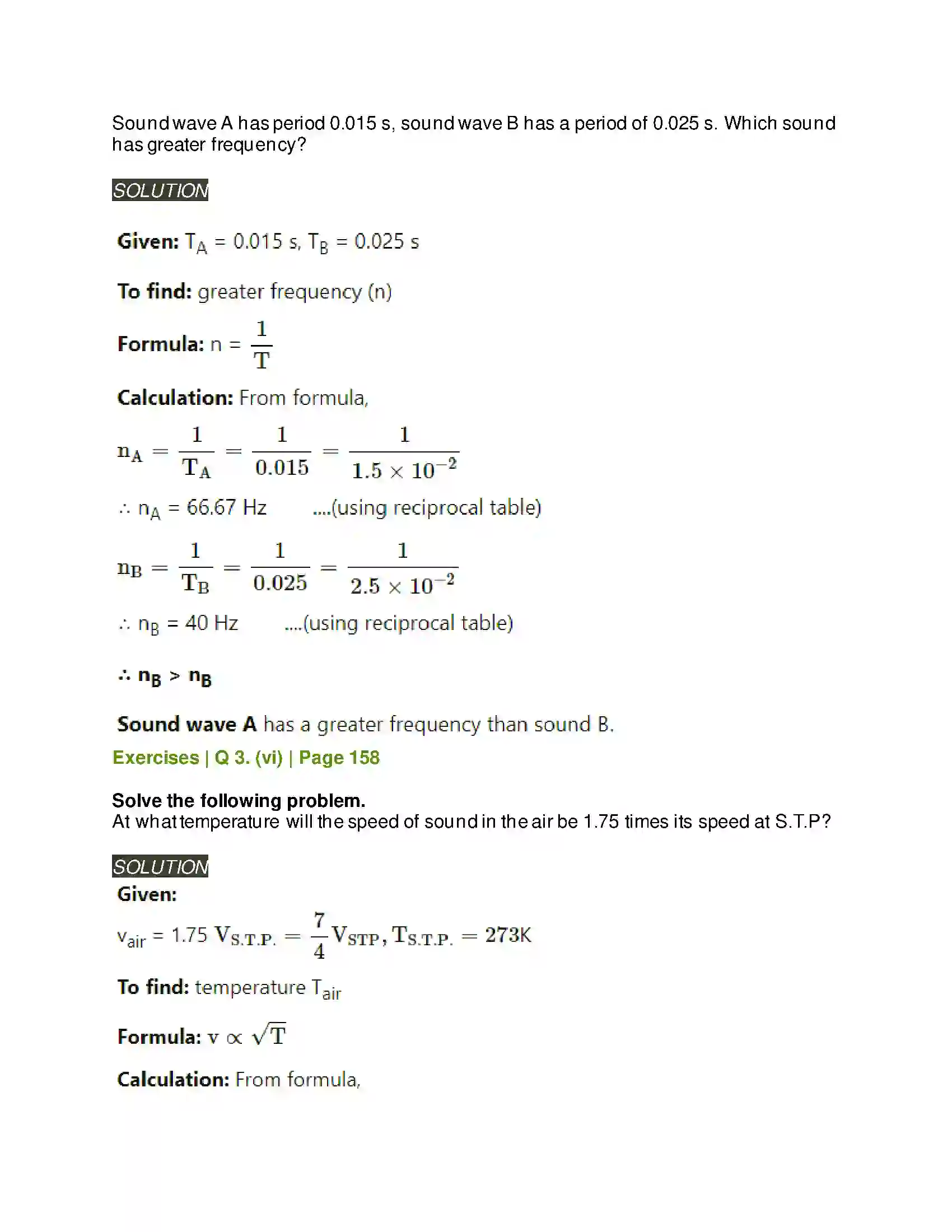 Maharashtra Board Class 11th Physics Sound Solution 16