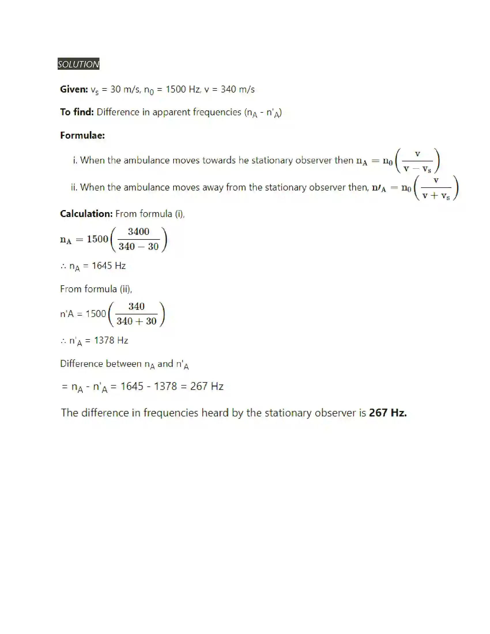 Maharashtra Board Class 11th Physics Sound Solution 20